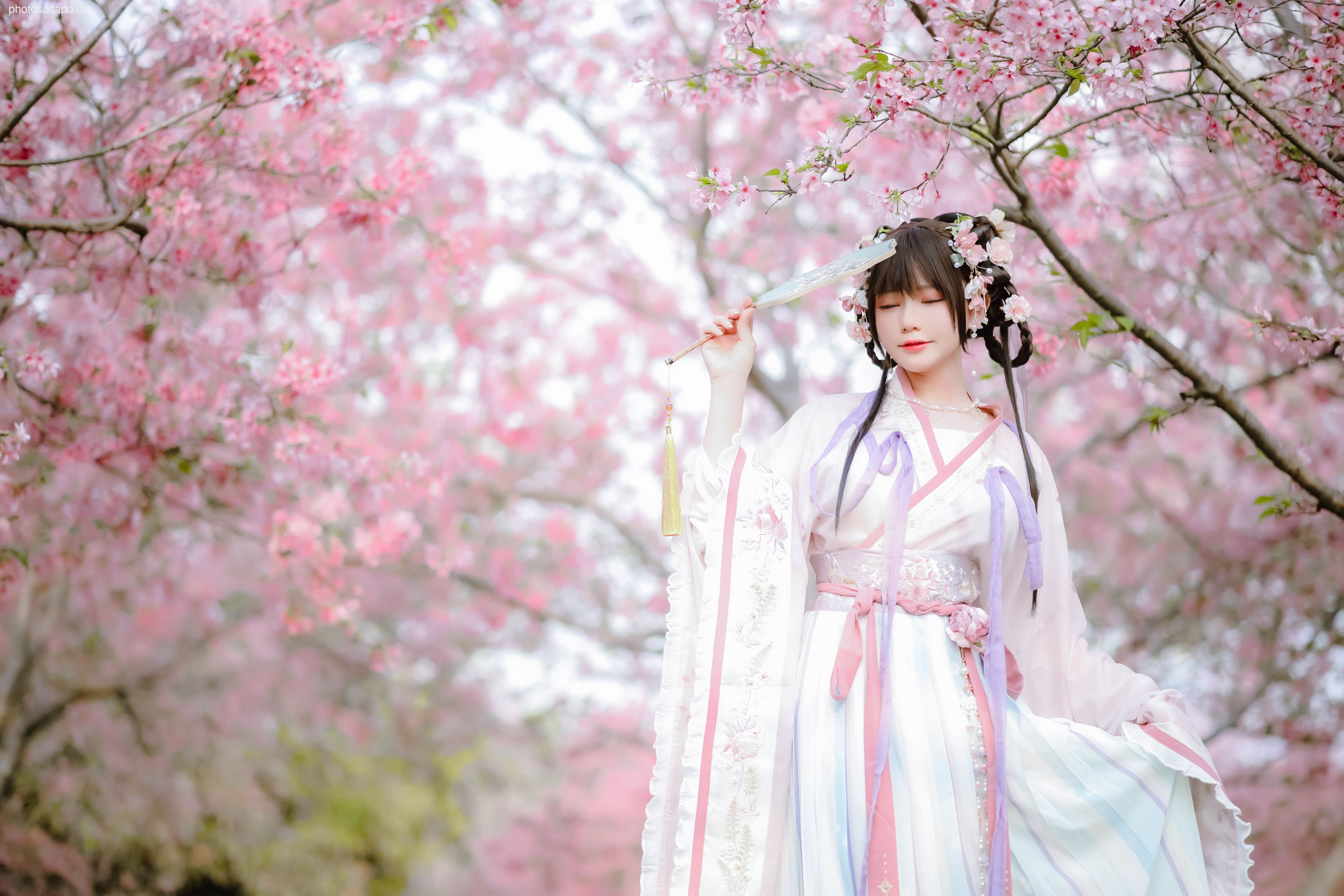 Meow Nyako -Sakura Hanfu Flower God Pray 52P -219MB