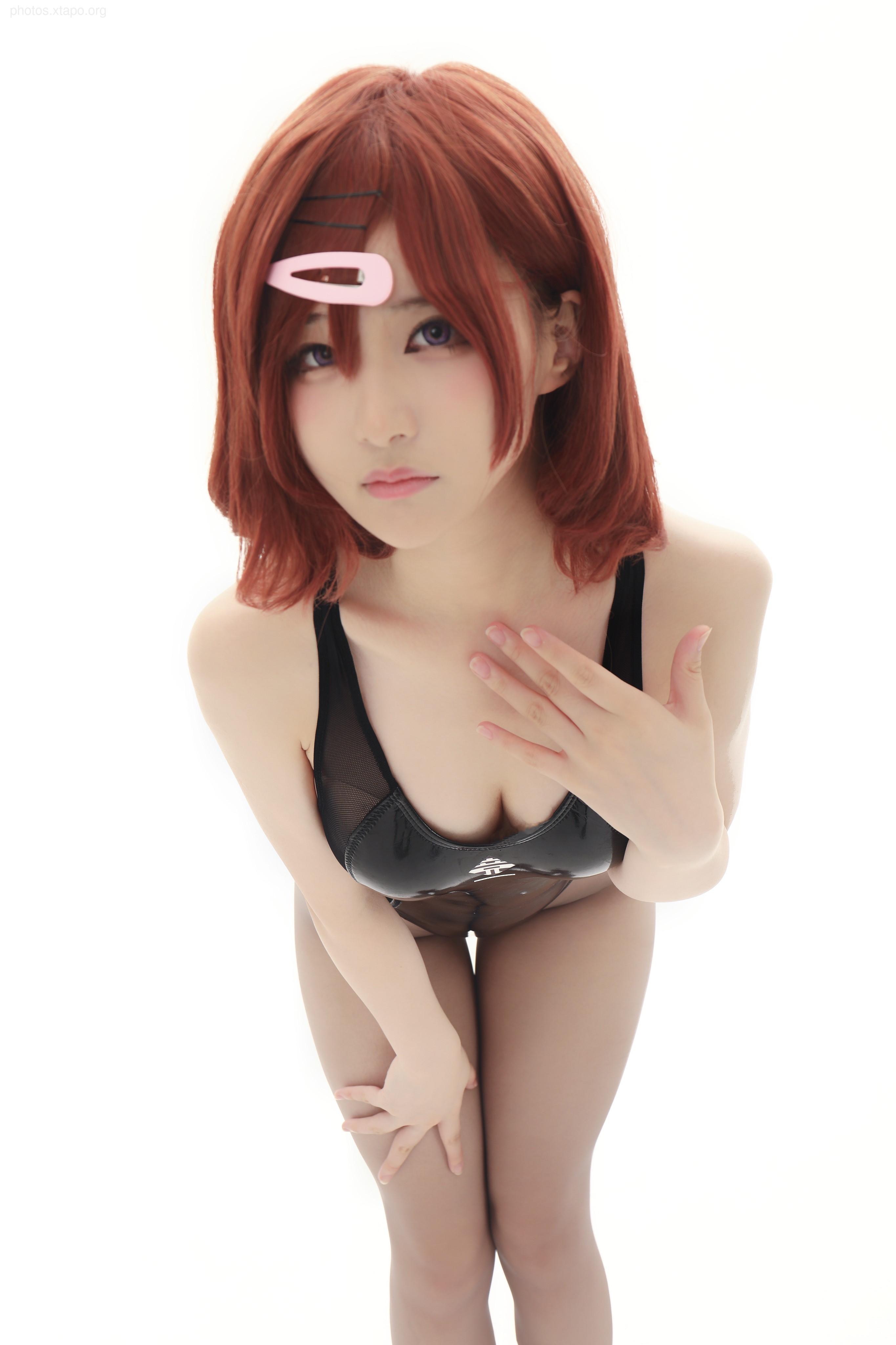 Younian Youmeko 樋 Swimming no shirt gray silk 36P-87MB