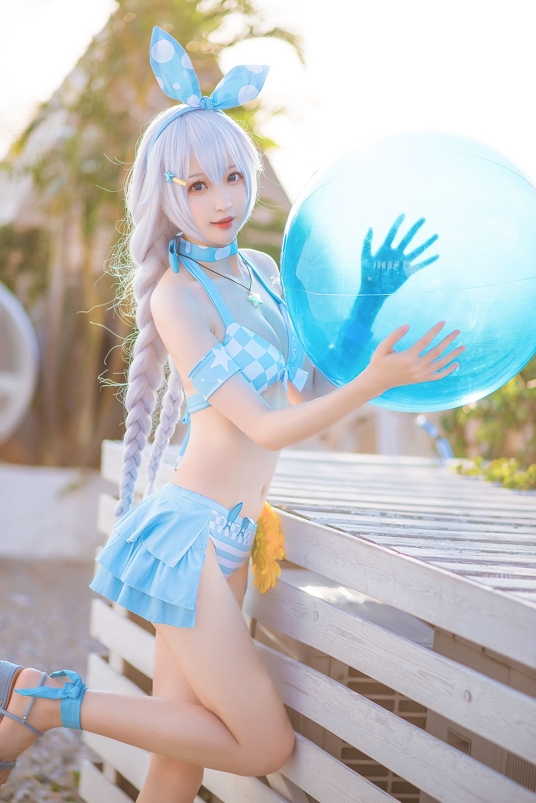 COS Welfare Miss Coser Sister Nangong - Qiana Swimsuit