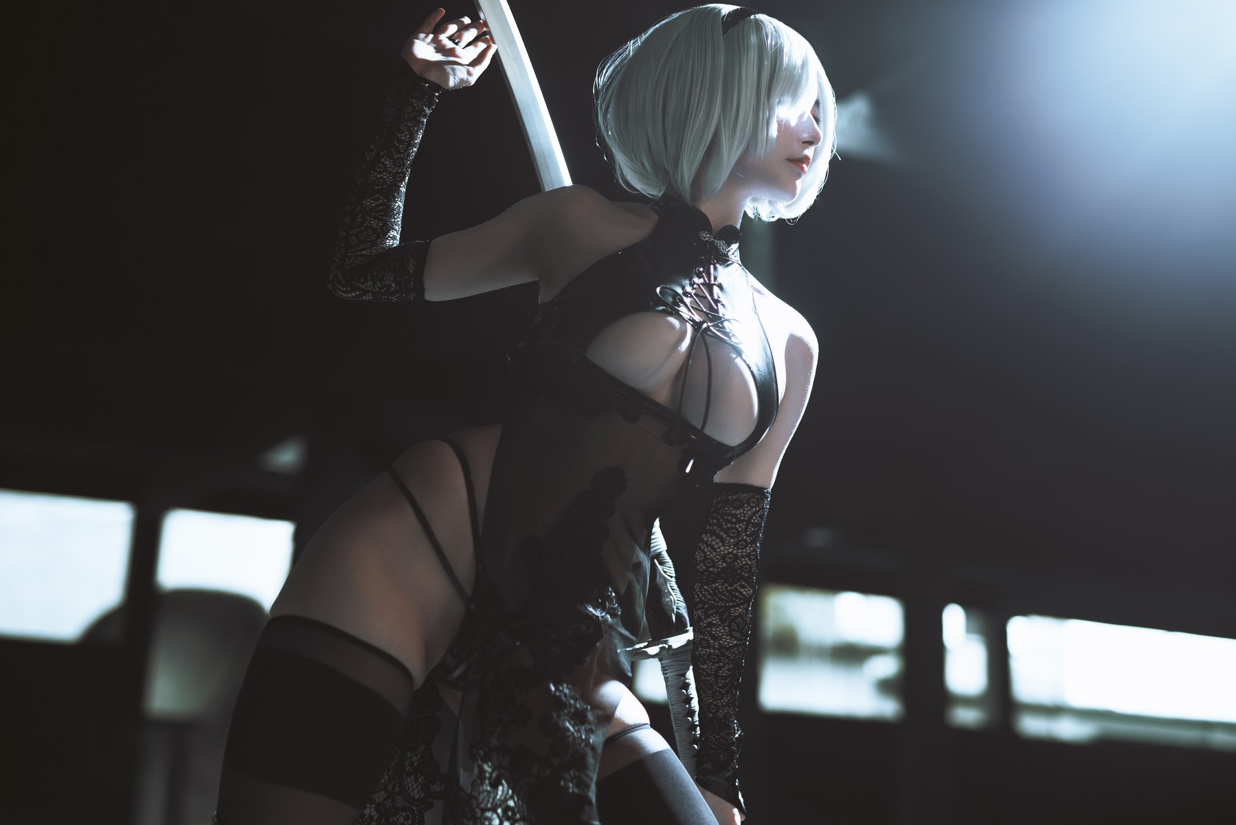 Natsukoakiakiaki Cosplay 2B NieR Automata