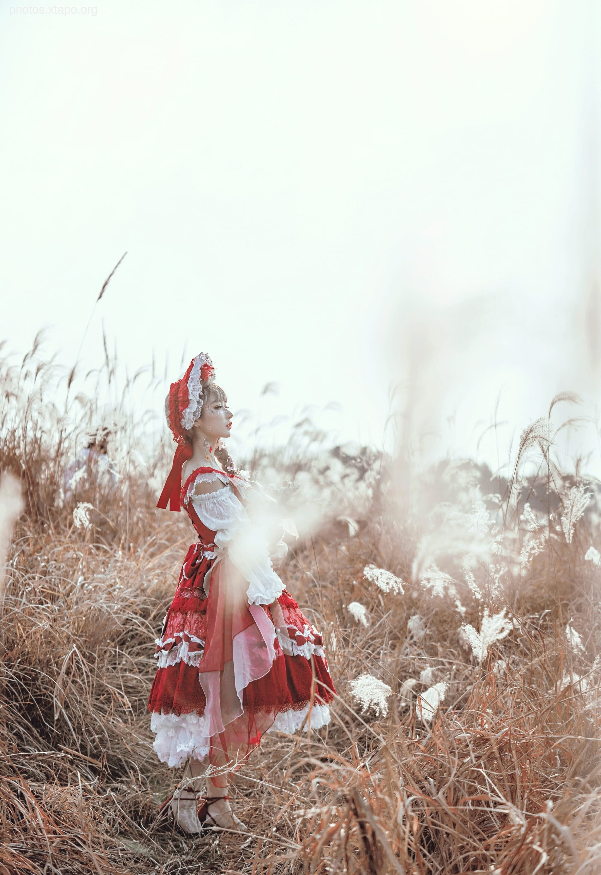 Ah Bao is also a bunny girl-lolita red dress 12P