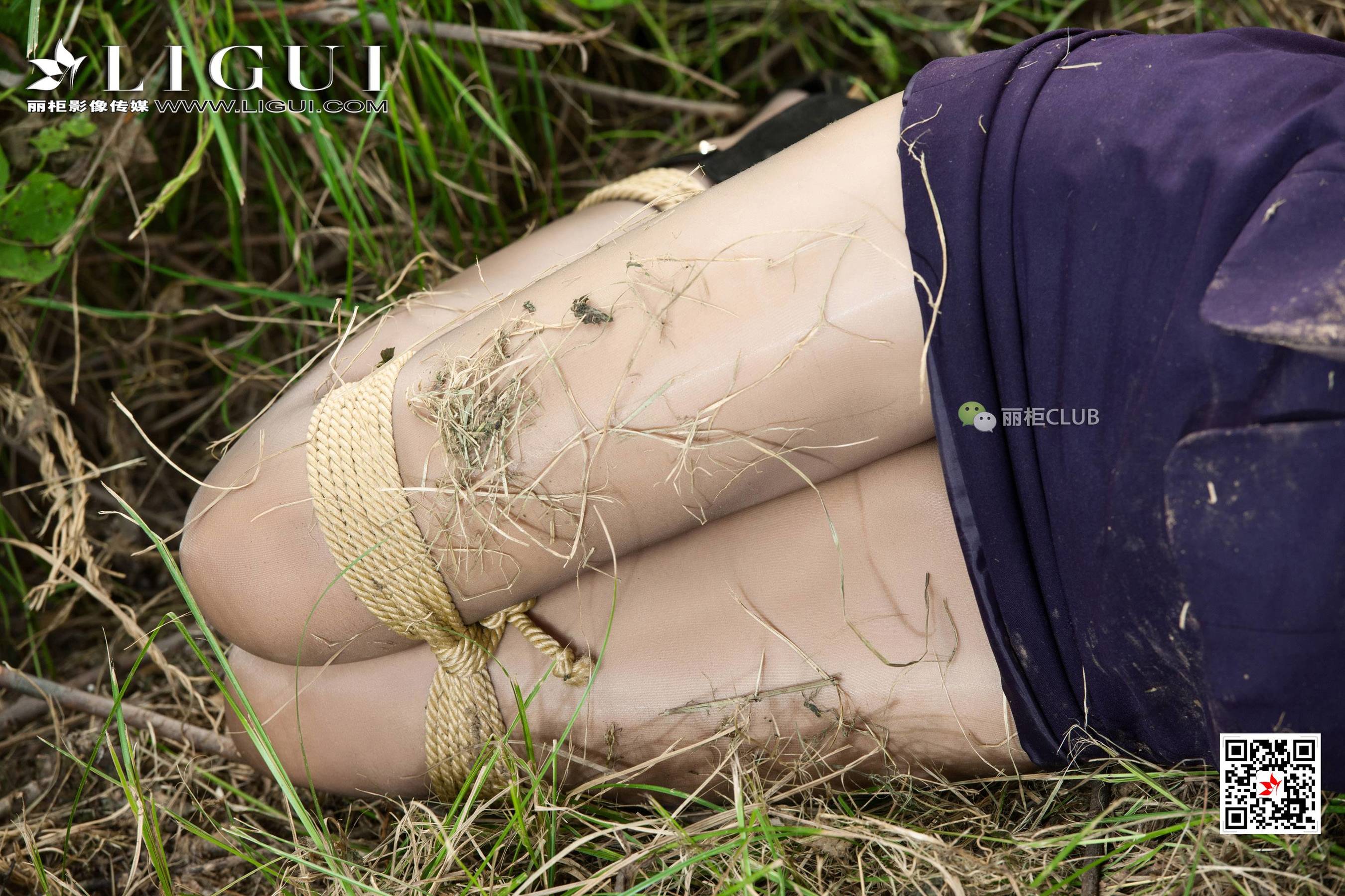 Leg Model Tong Tong Outside Rope Art Photography Li Cabinel Ligui Internet beauty