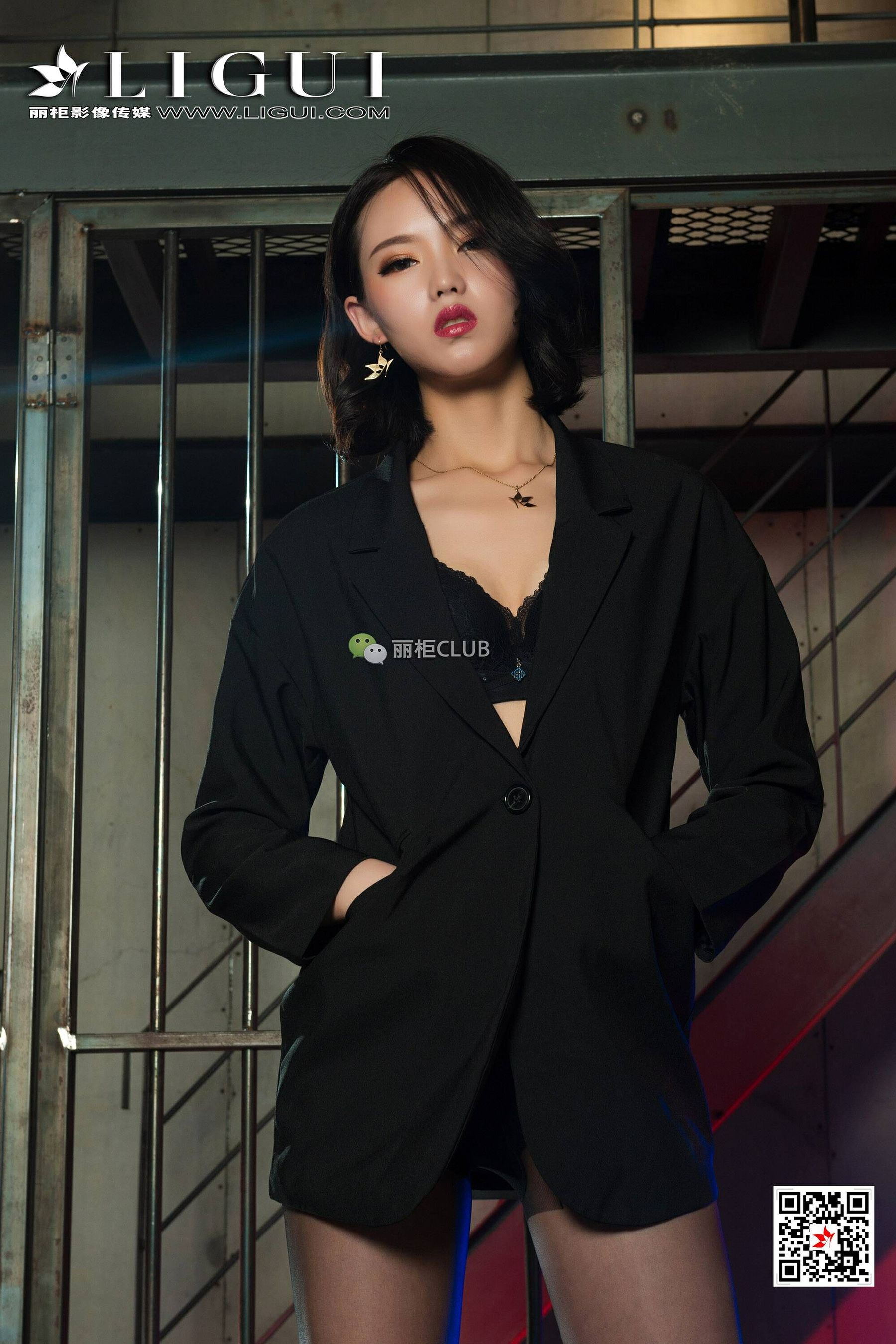 Leg Model Min Er Black Silk Queen Beautiful Foot Ligui Internet beauty