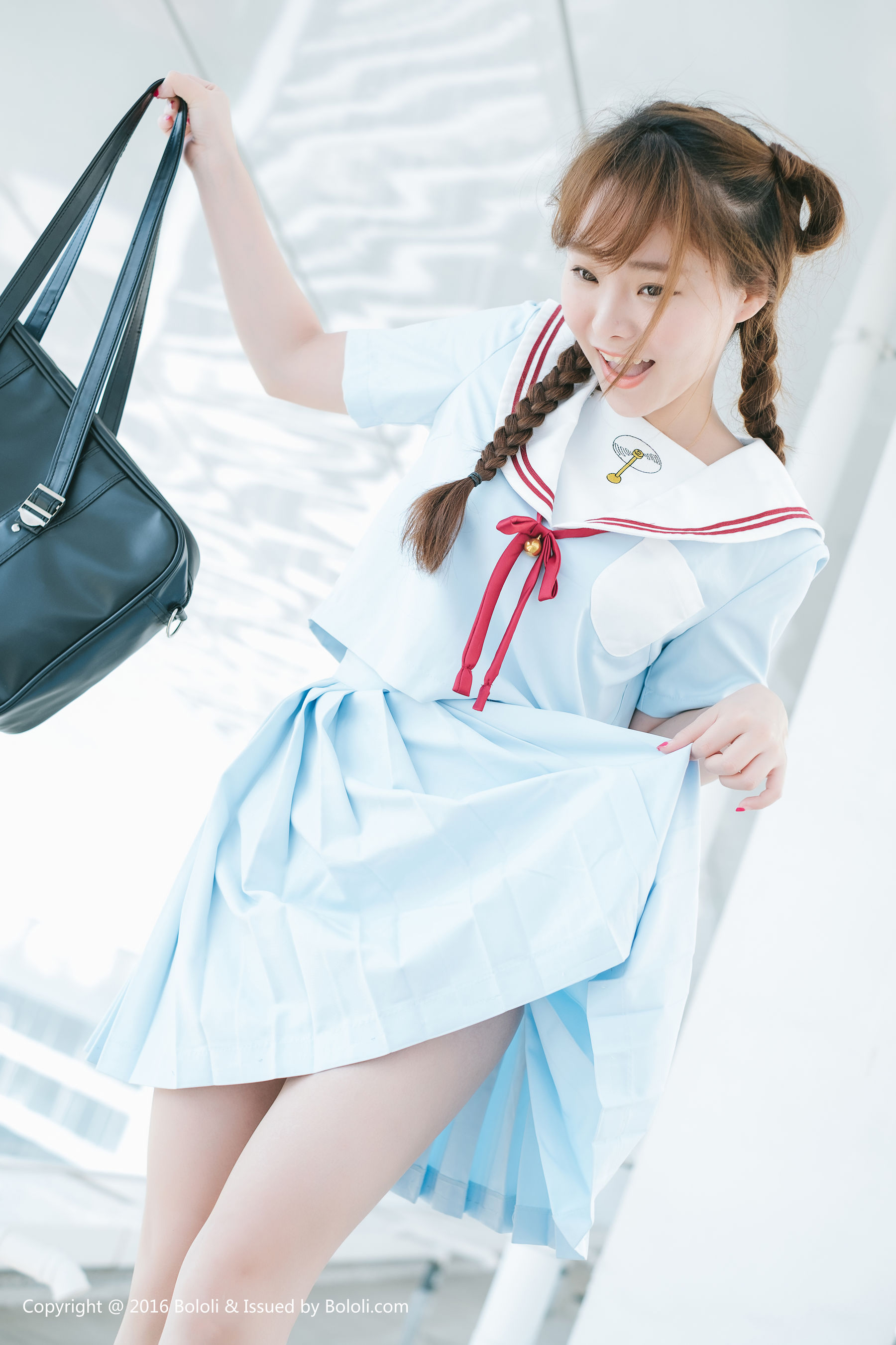 Liu Yanqi Japanese School Uniform Girl Qi Meng Culture KIMOE VOL.025