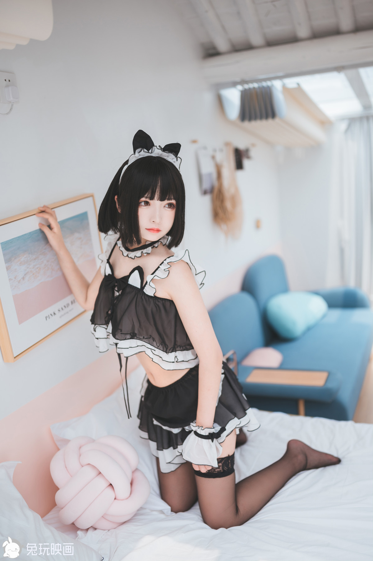 Cosplay Tuwan Movie Black Silk Cat Ears