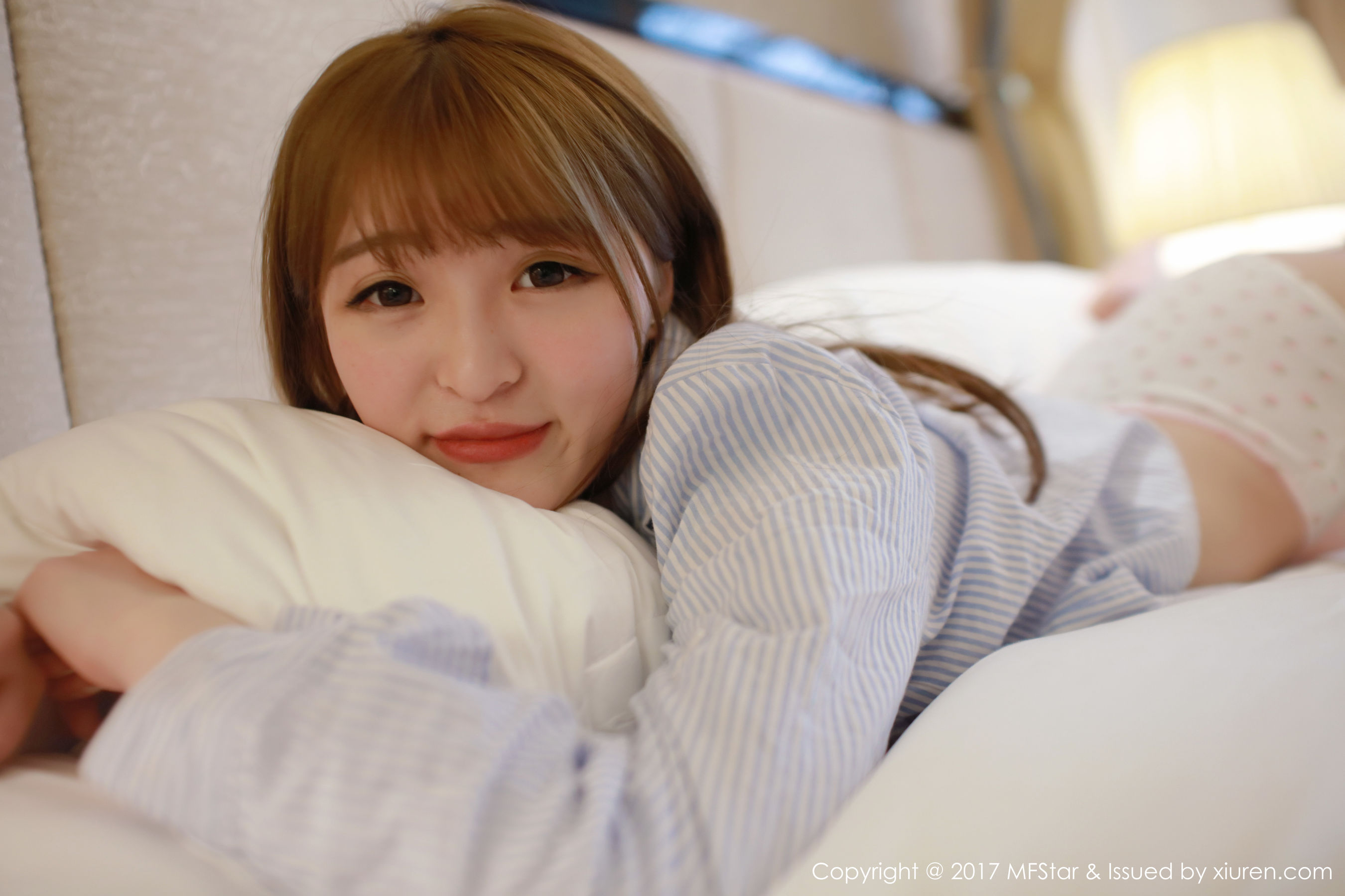 Yi Xiaoqi MOMO Strawberry PantsShirt Series Model Academy MFStar Vol.096