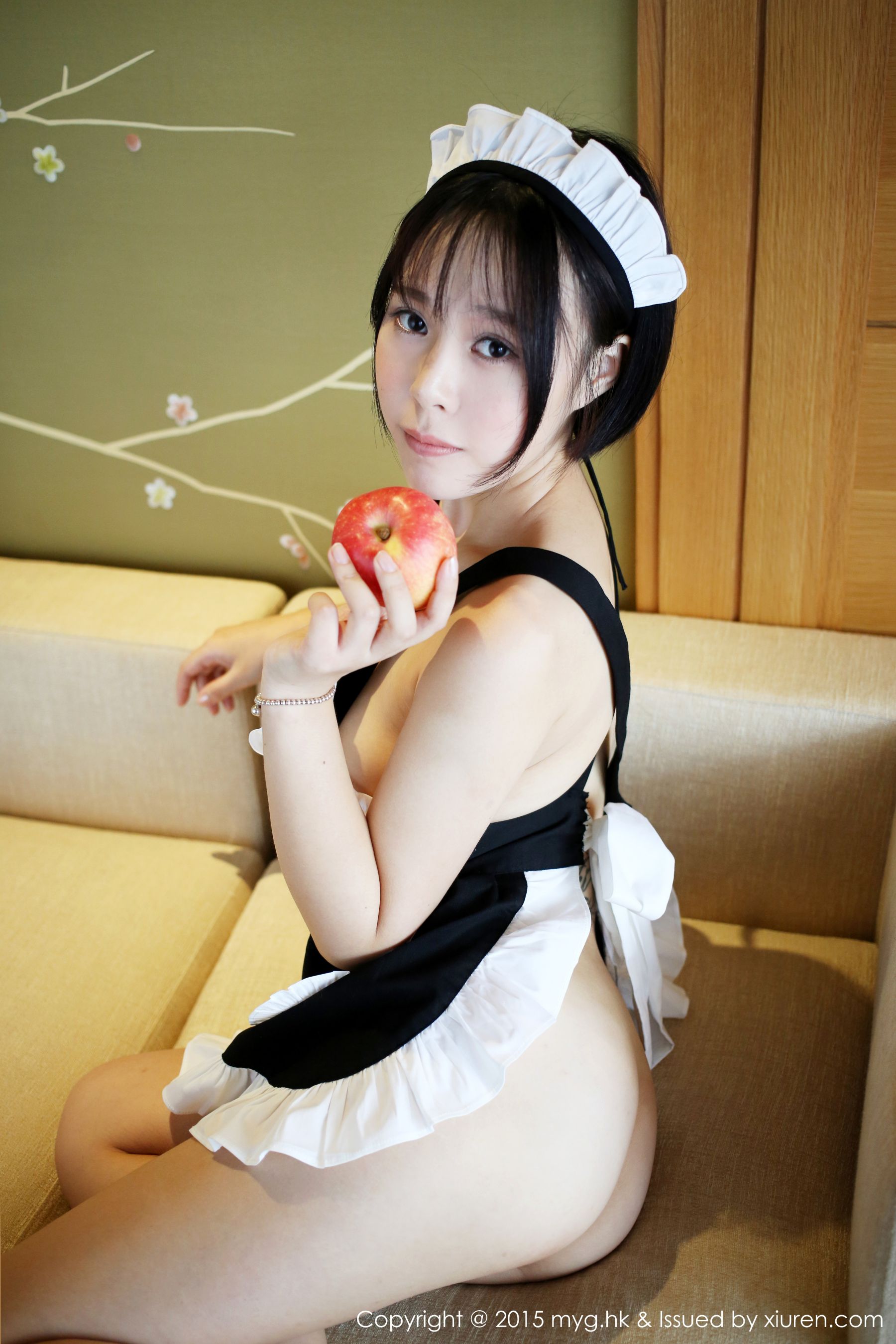 Evelyn Alley Sexy Maid Costume Miyuan Pavilion Mygirl VOL.157