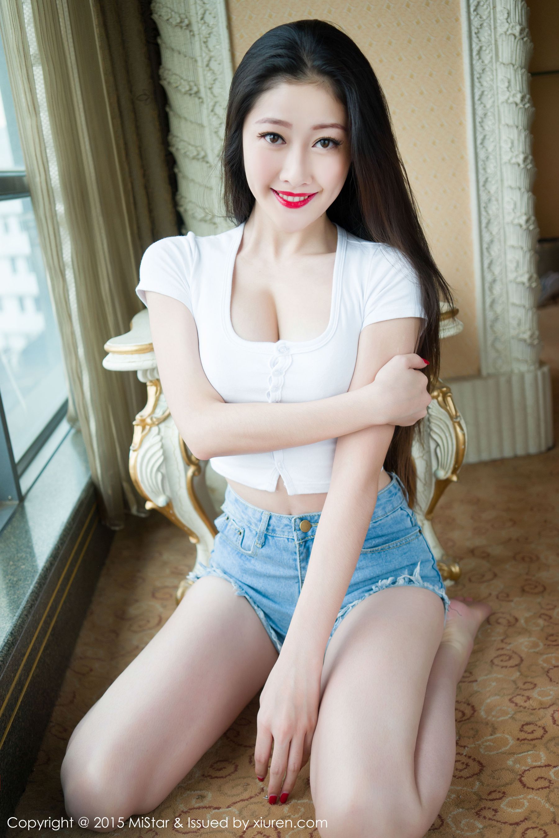 Xia Yan's denim hot pantsthongs Meiyan Society Mistar Vol.028