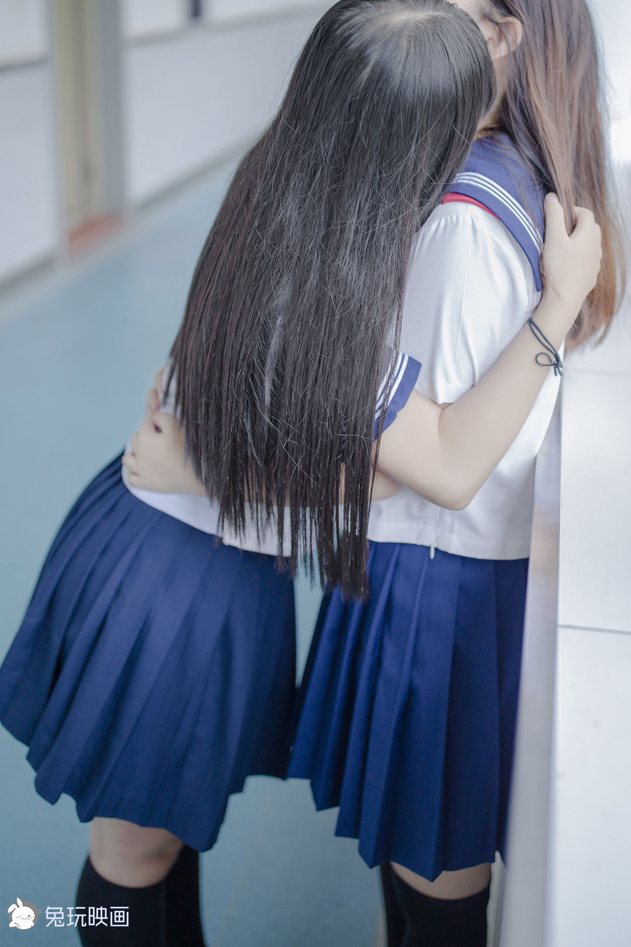 Bunny Playing Painting -Carn Uniform Vol.002 Classroom after school