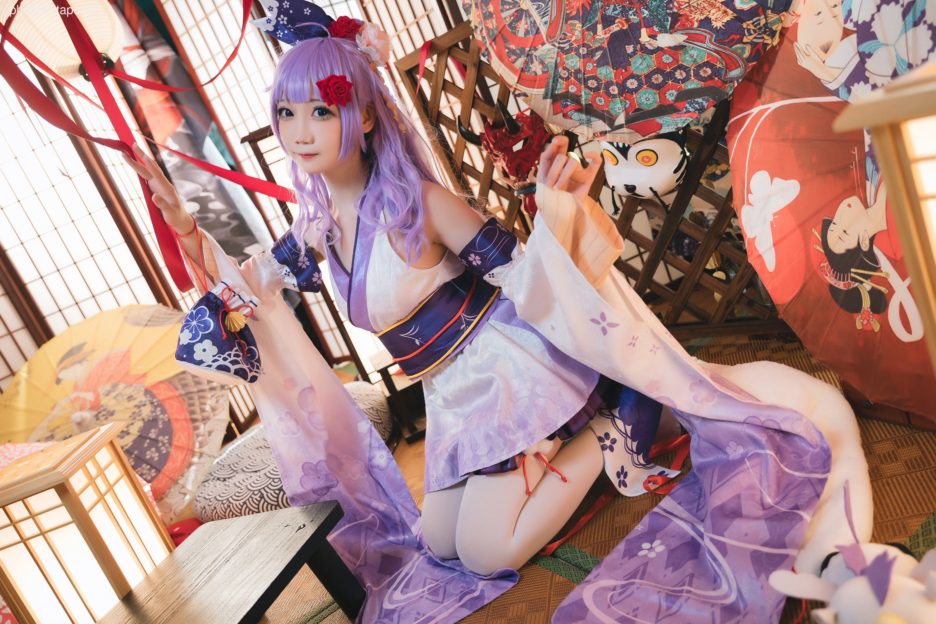 Swing carbon unicorn kimono 30p-124MB