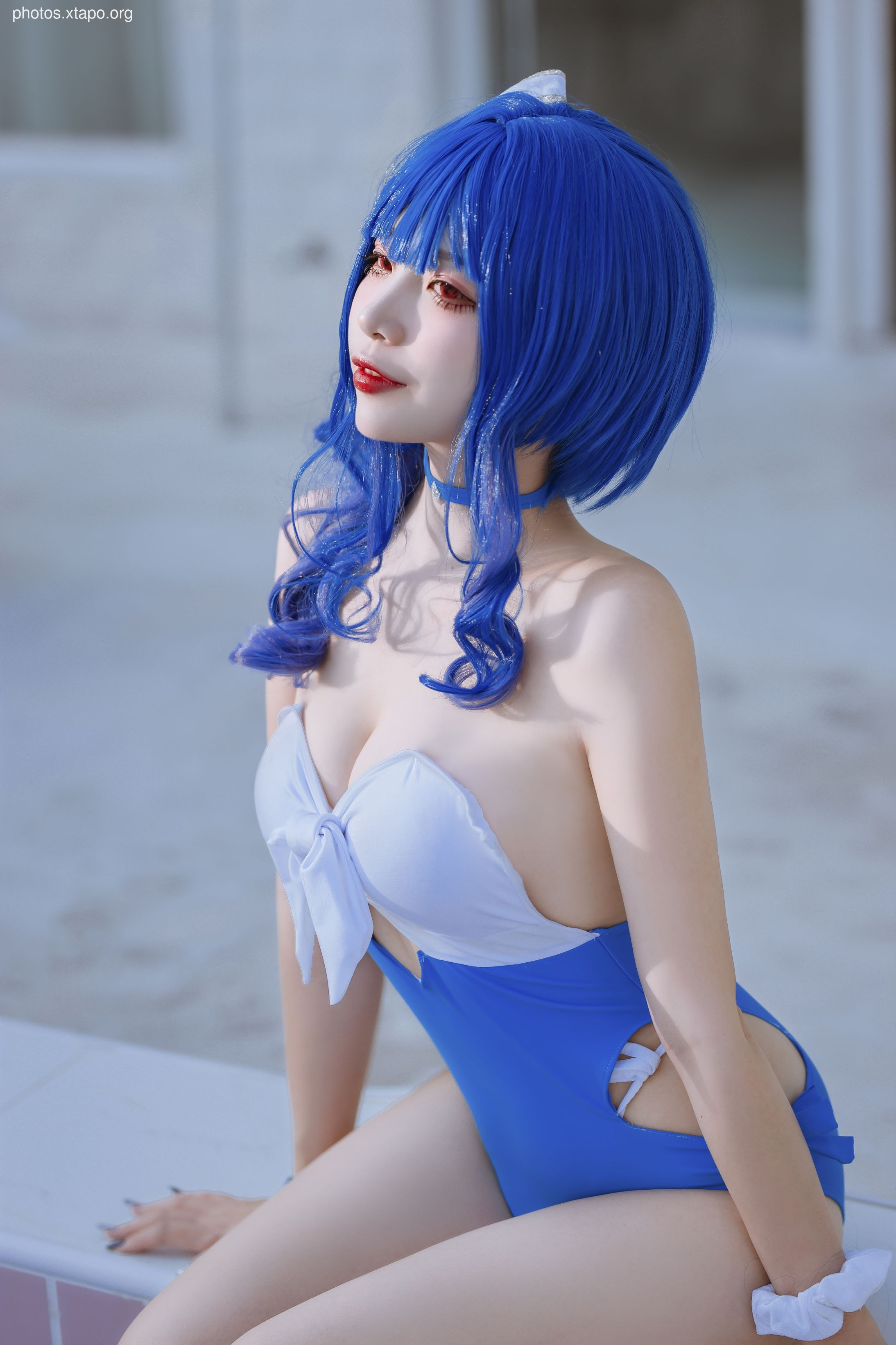Erzuo Nisa Blue Bora Swimsuit 20p-364MB