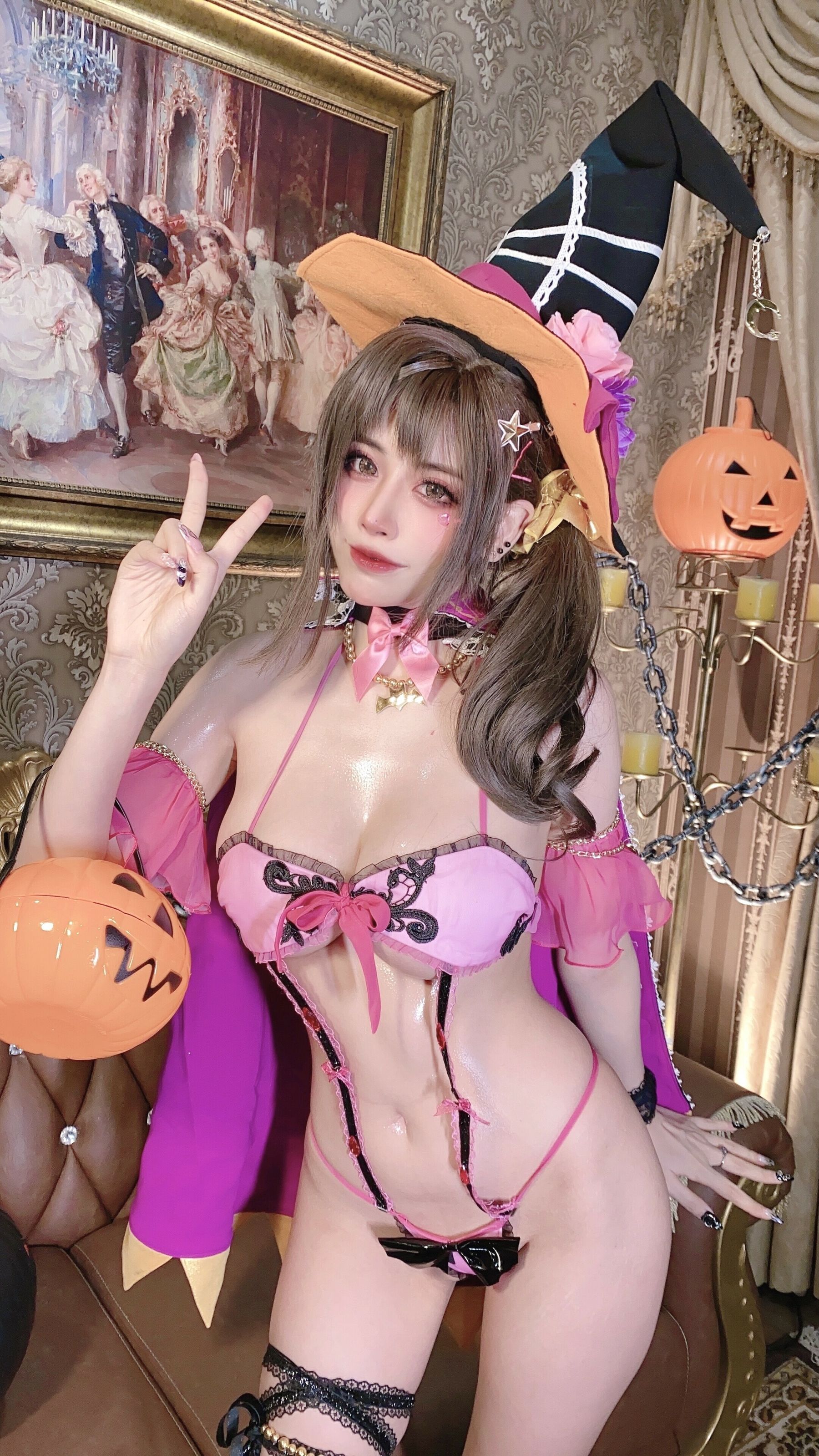 Welfare COS Japanese sexy loli Byoru -Misaki Charm Witch