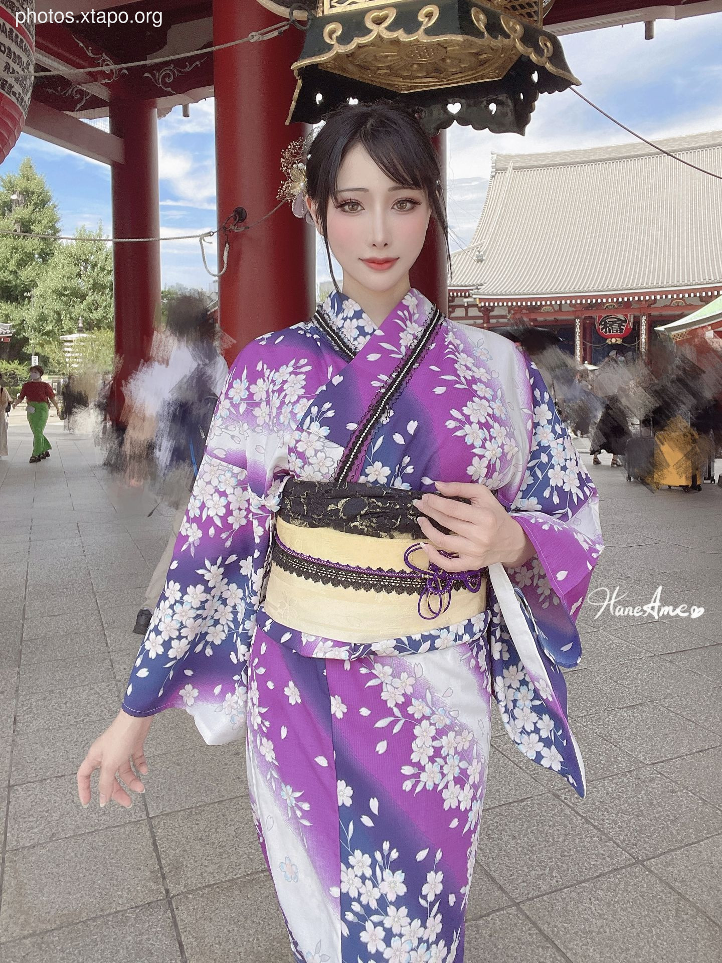Violet summer yukata