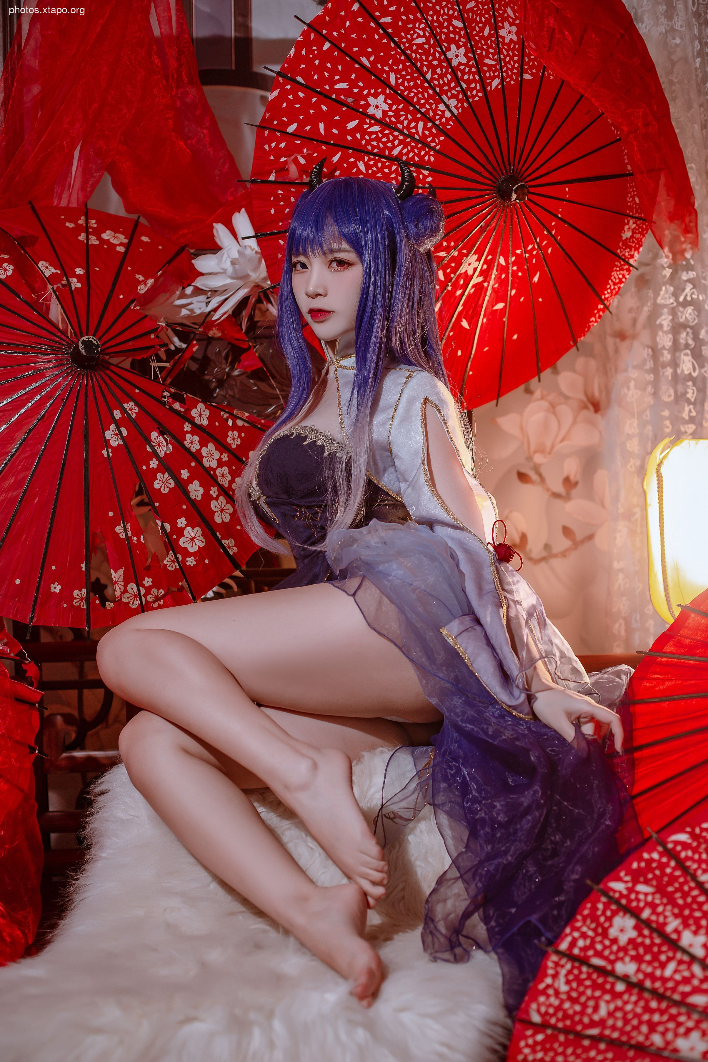 Popular coser Nisa - Blue Ibuki Cheongsam 29P-197MB