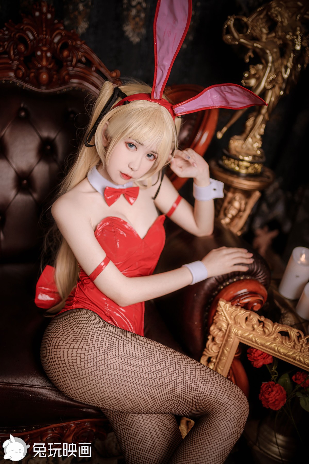 Rabbit Play Movie Cosplay Bunny Girl Red and Black