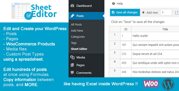 WP Sheet Editor WooCommerce Orders