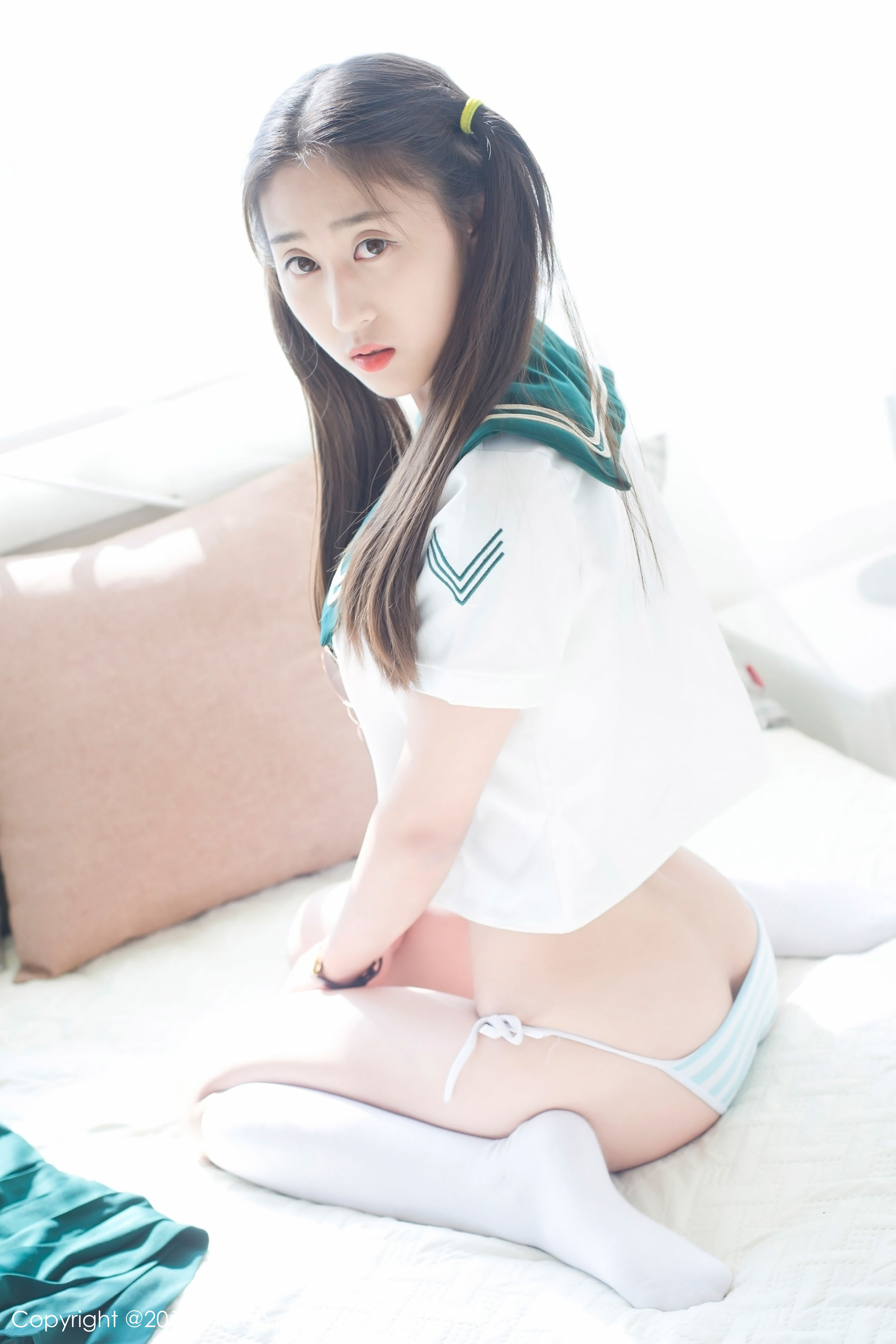 Yu Han Iris Student UniformPetal Underwear Xiuren No.802