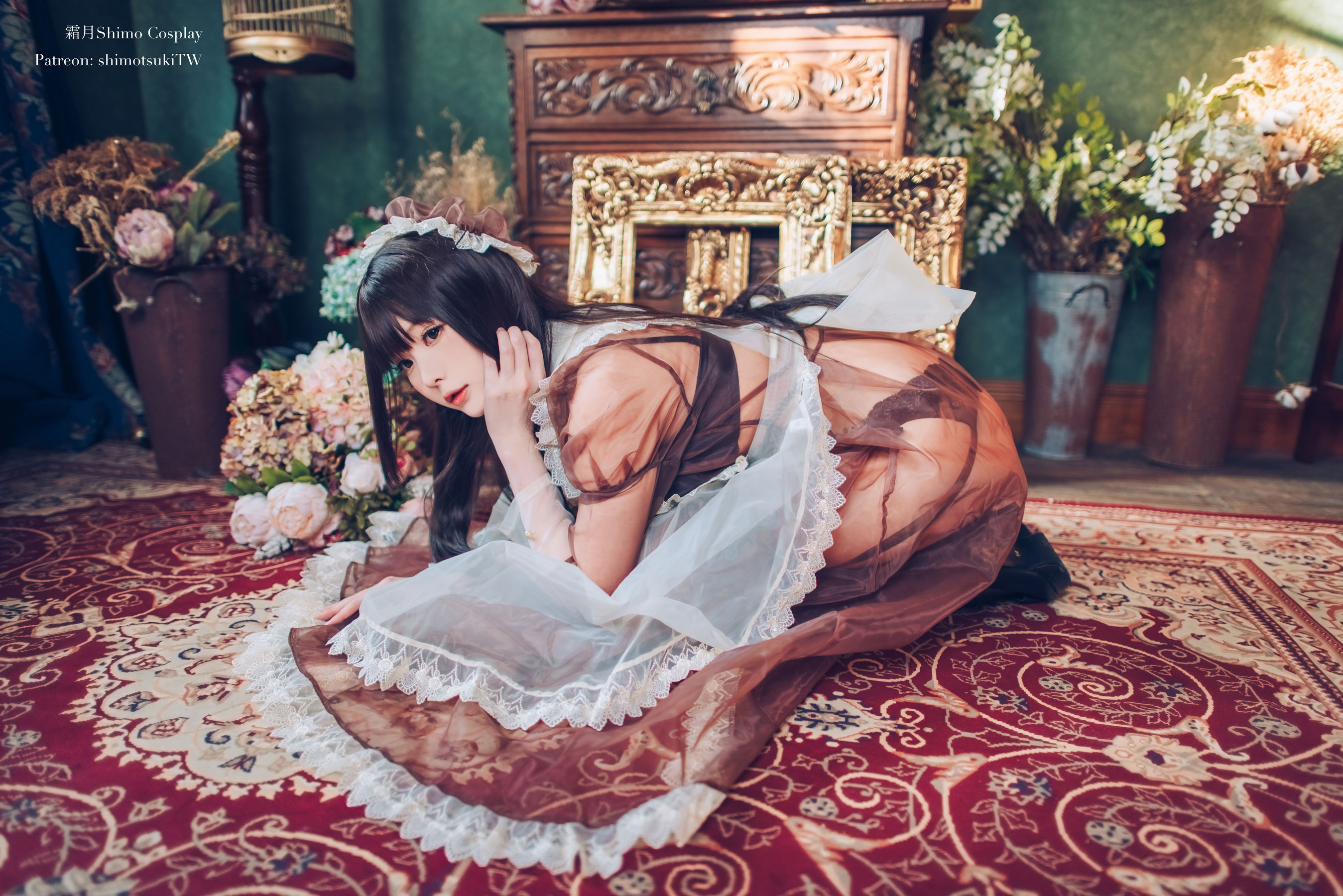 COS Welfare Weibo Girl Paper Cream Moon Shimo -Maid