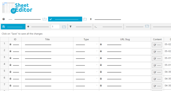 WP Sheet Editor Events Pro