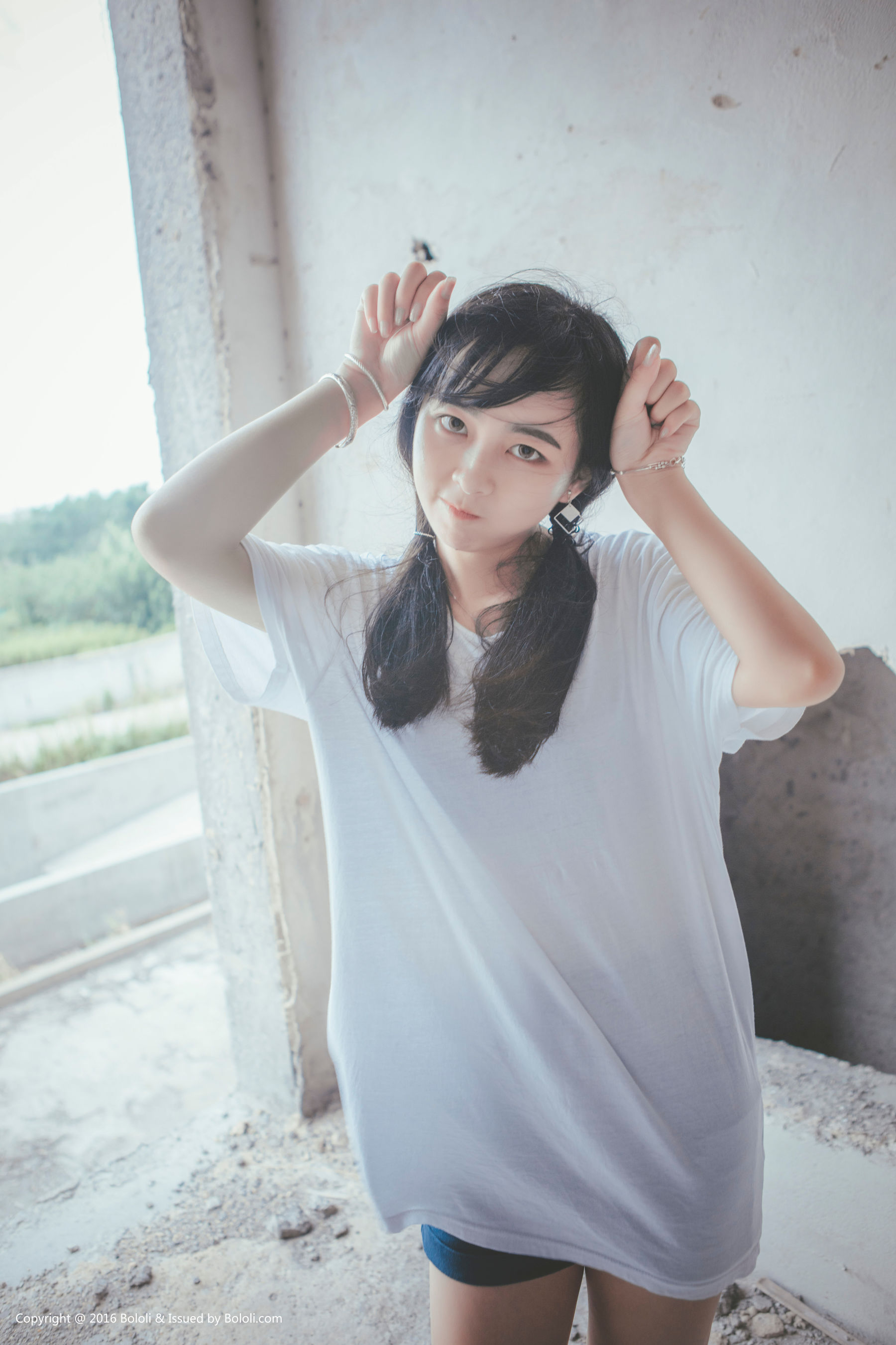 Super fierce Nuo Japanese Double Ponytail Girl Kimoe Que Meng Culture Kim020