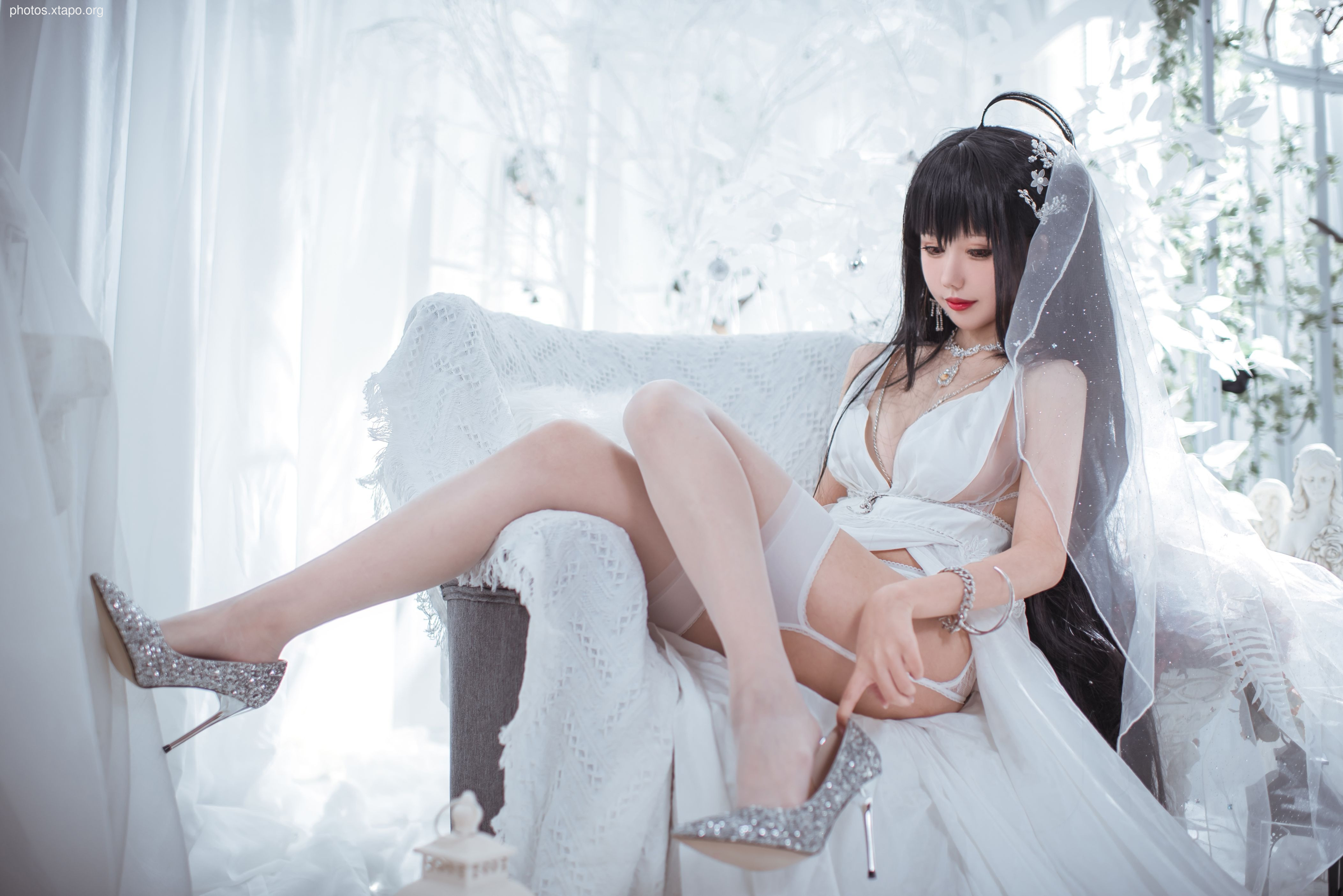 Fairy Moon Dafeng Pure White Wedding Dress 30p-189MB