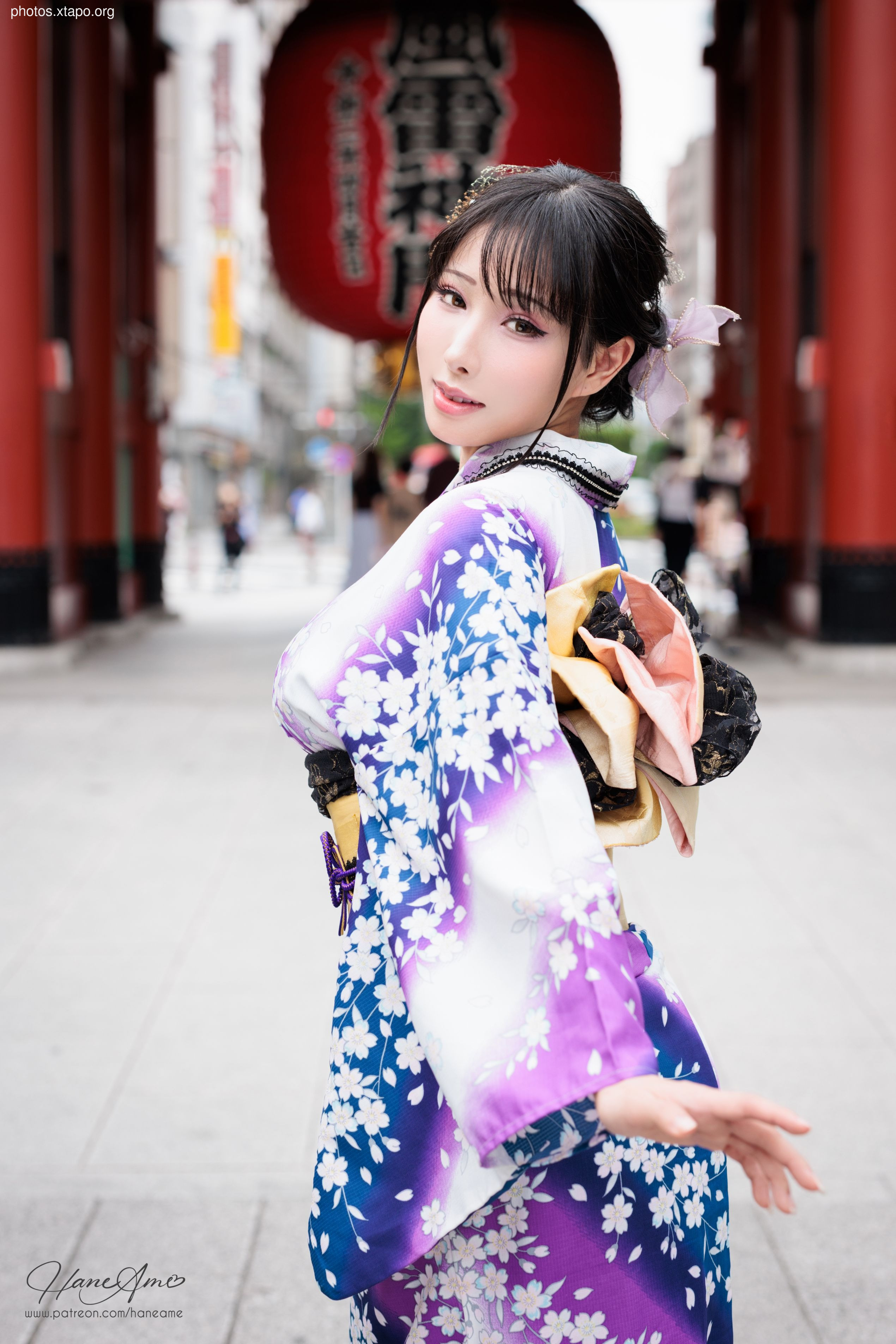 Violet summer yukata
