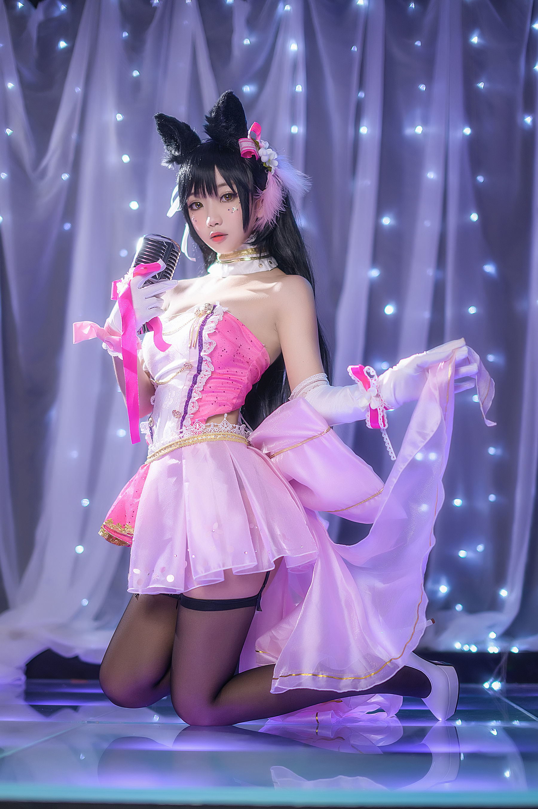 Loli cos Ghost Animal Yao -Big Dog playing Singing Service