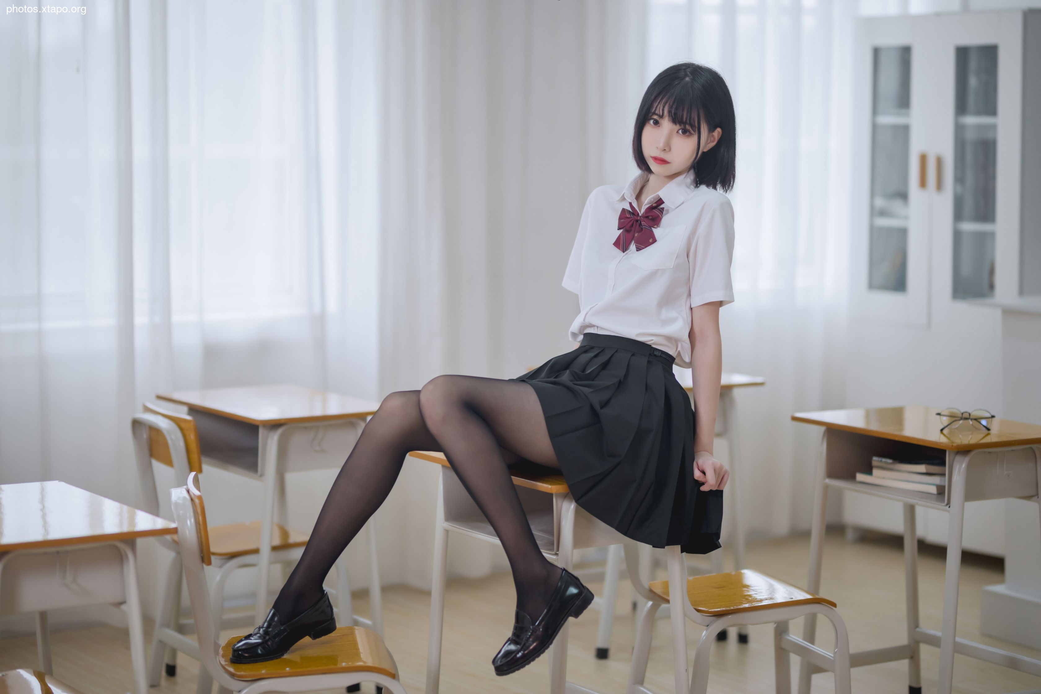 Xu Lan -NO.01 Classroom jk black silk 40p -426MB