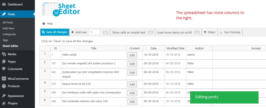 WP Sheet Editor - EDD Downloads Pro
