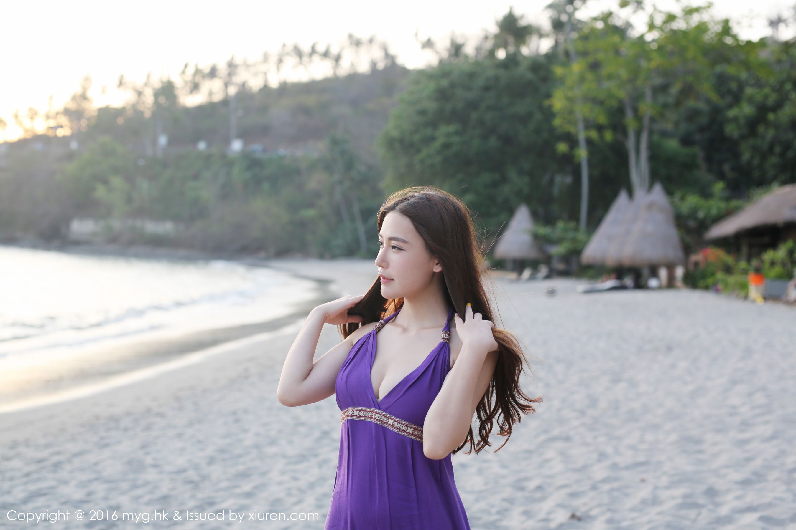 Xiongyu BOBO Longmu Island Travel Beach Beauty Fresh Series Miyuan Pavilion Mygirl VOL.191