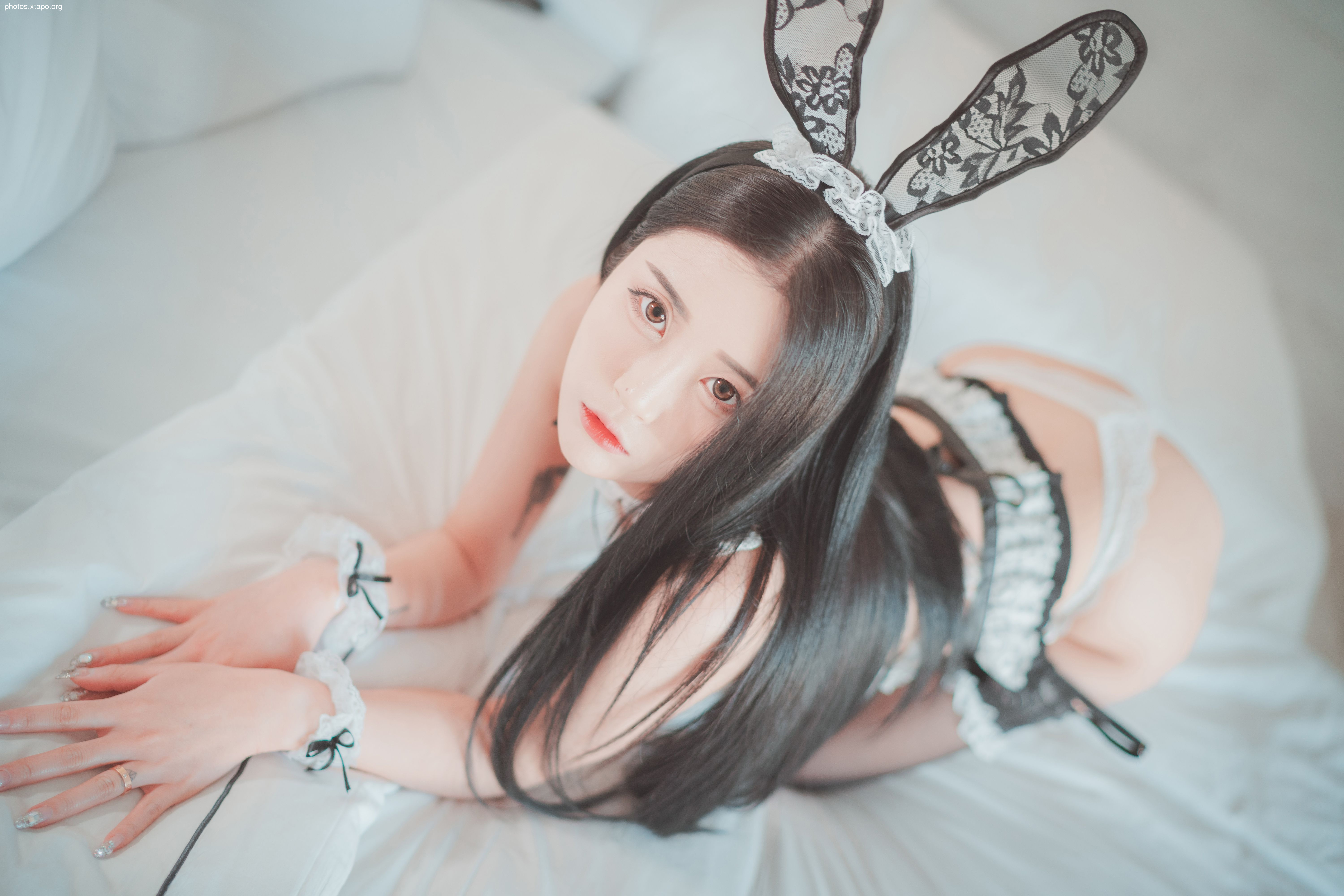 Bomi -bomistry black silk rabbit maid & amp; little devil 45p