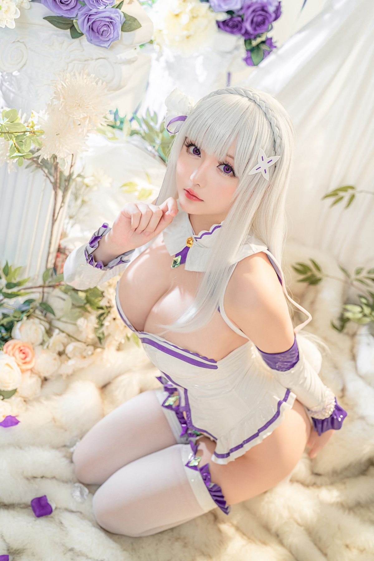 Hoshilily Miss Star Chichi Cosplay Emilia