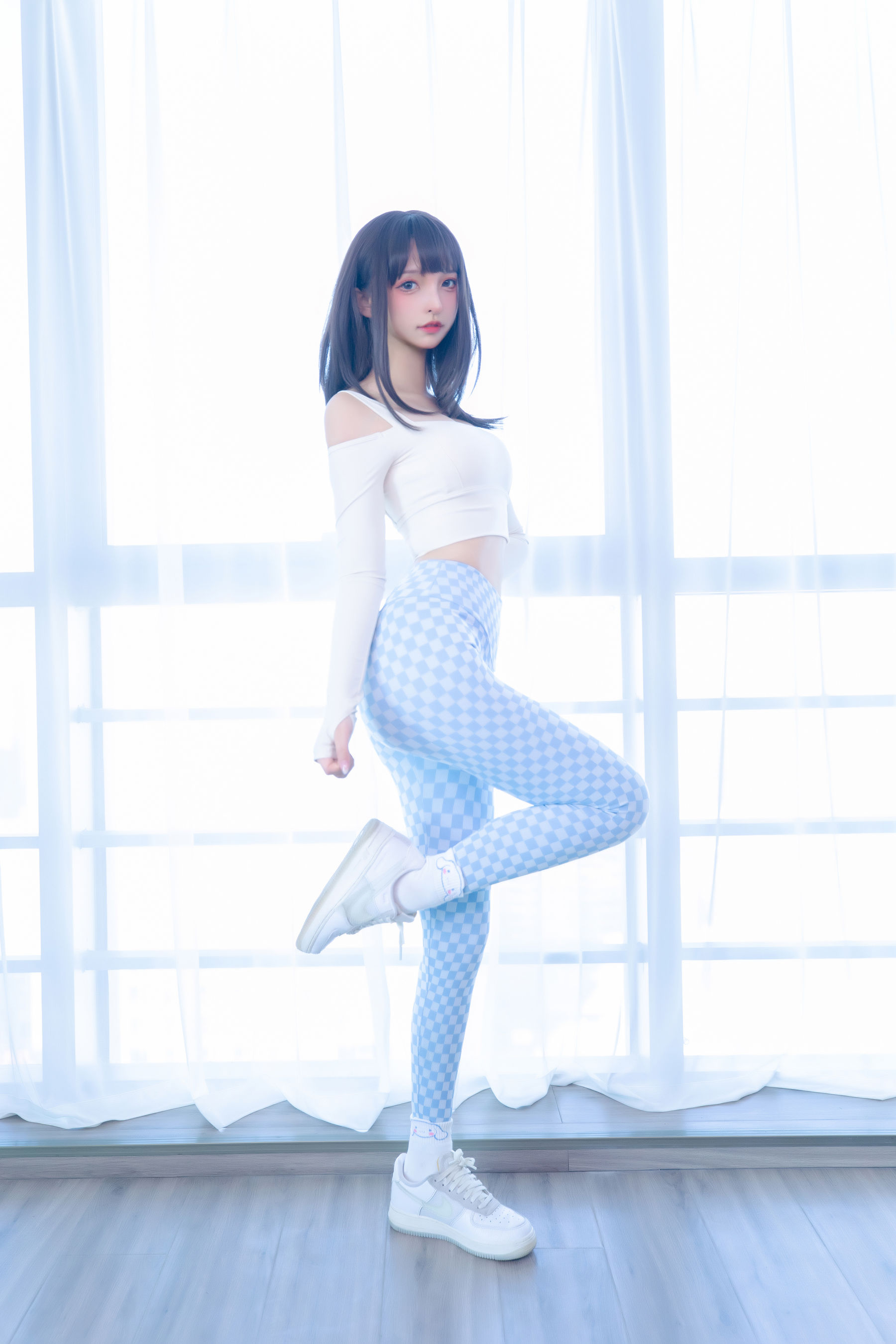 Welfare COS Lolita Shenli Banzhen Winter -Blue and White Grid