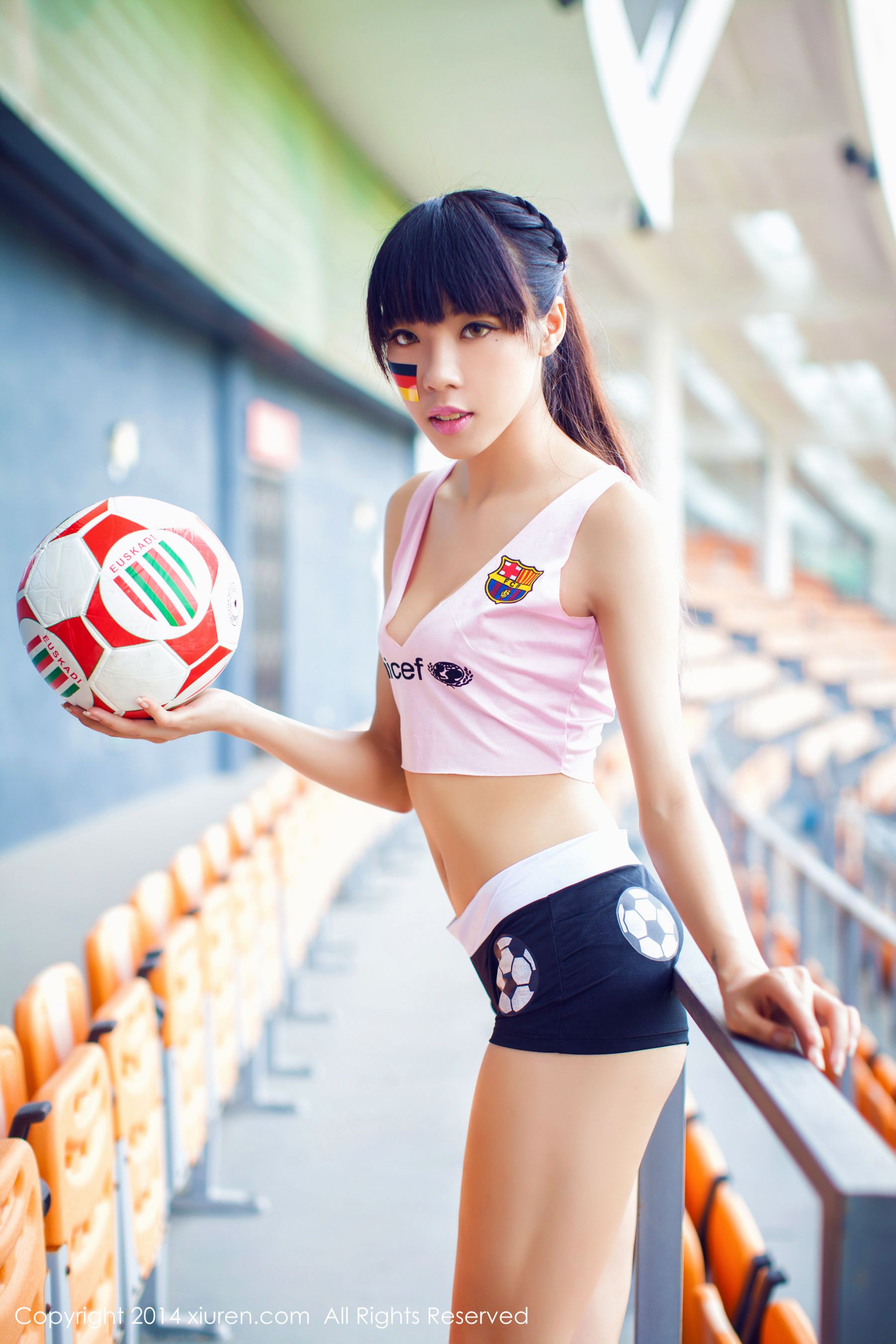 2014 Brazil World Cup Football Baby Collection Xiuren No.159