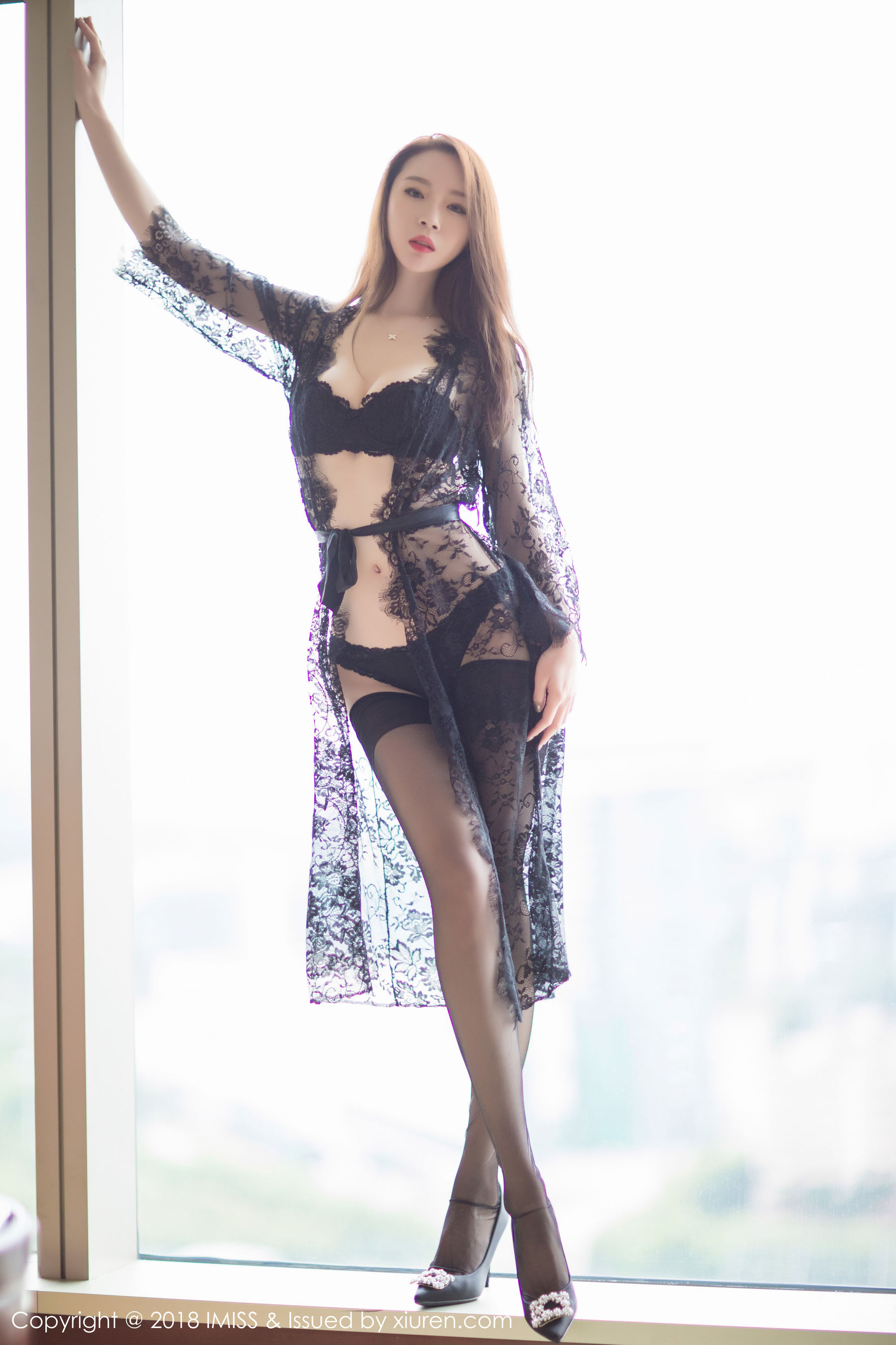 Tall Beauty@高 高 LaceStockings Beautiful Legs Ai Mishe IMISS VOL.234