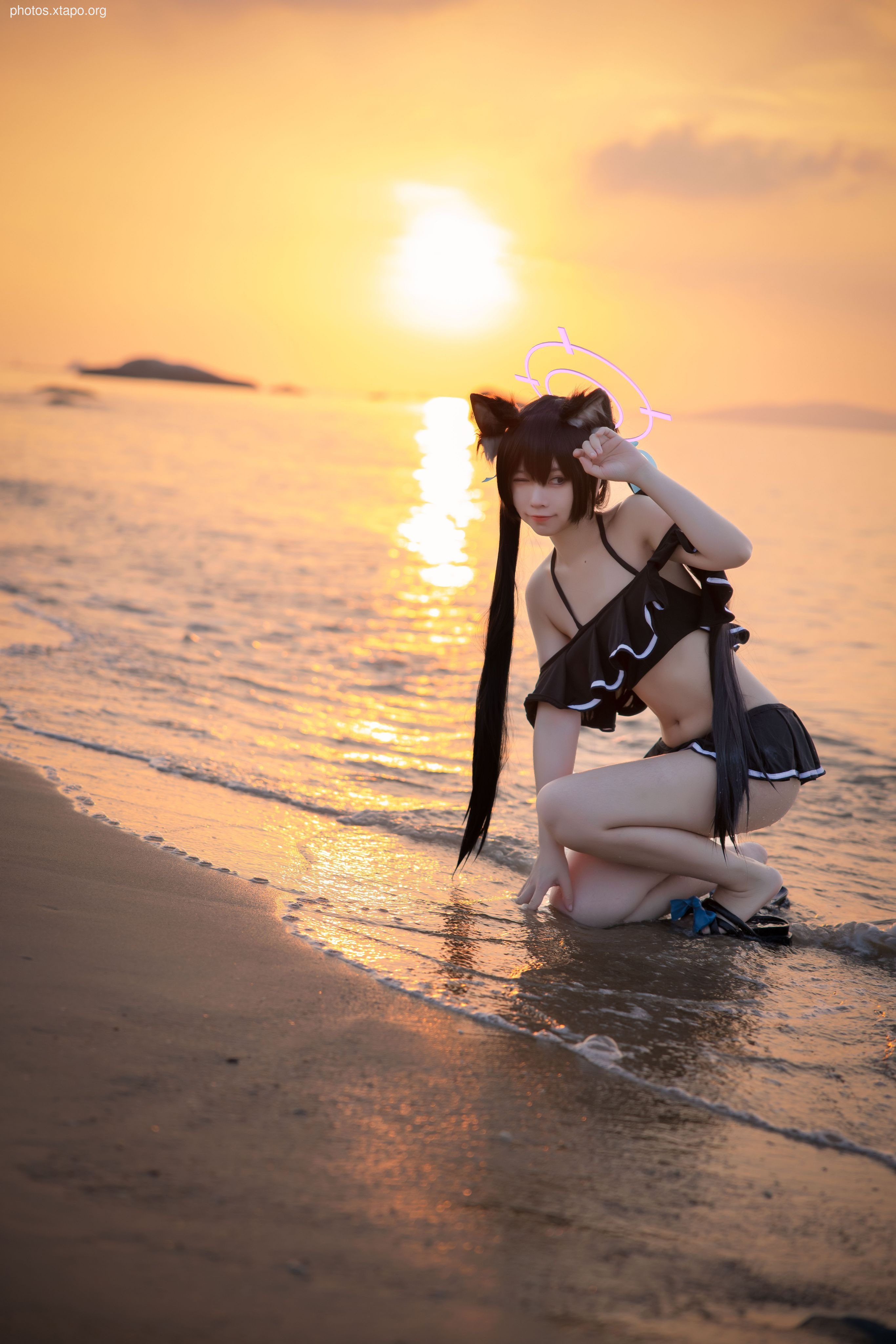 G44 will not be injured in blue archives black see Qin Xiang swimsuit 20p