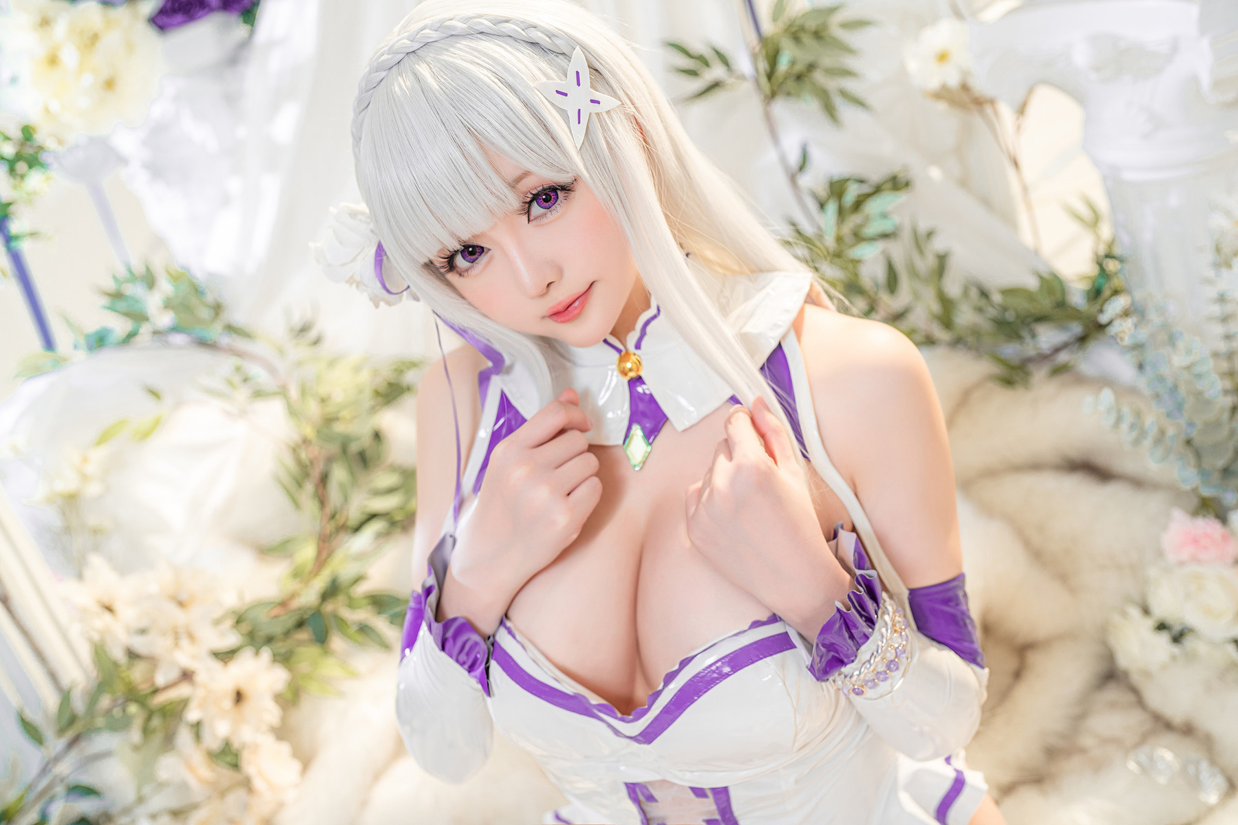 Hoshilily Miss Star Chichi Cosplay Emilia