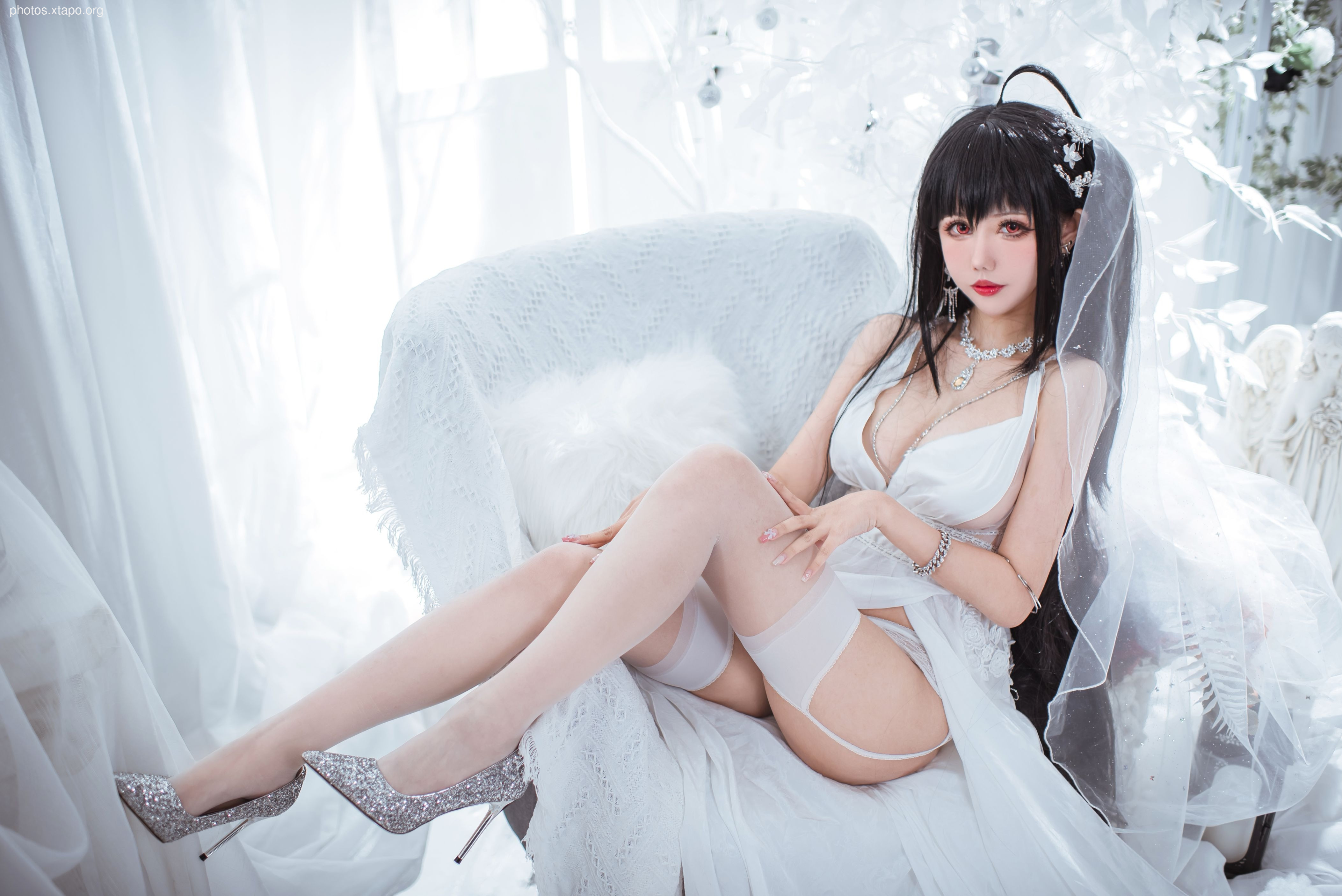 Fairy Moon Dafeng Pure White Wedding Dress 30p-189MB