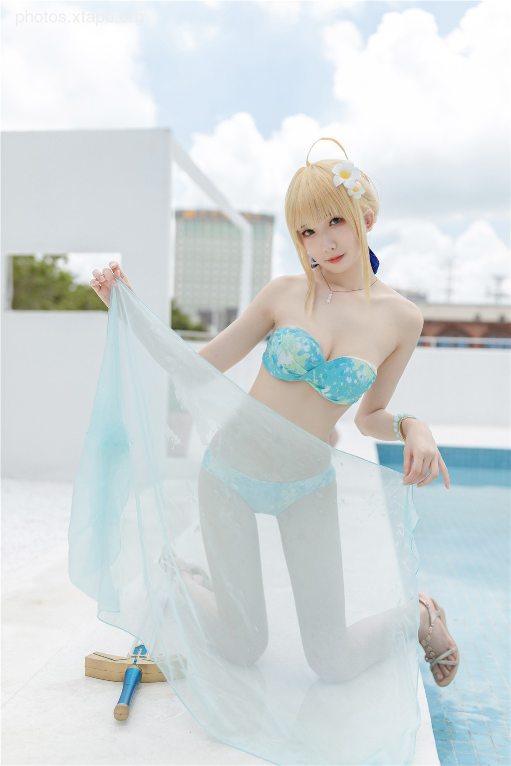 Frontier v - Artoria Pendragon Swimsuit 40P45M