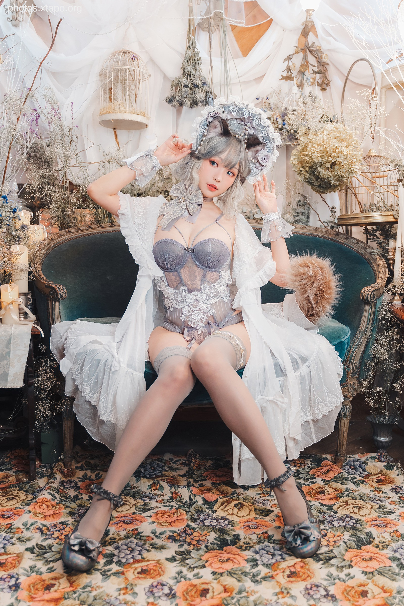 Elyee -Agdoll cat doll puppet cat girl figure