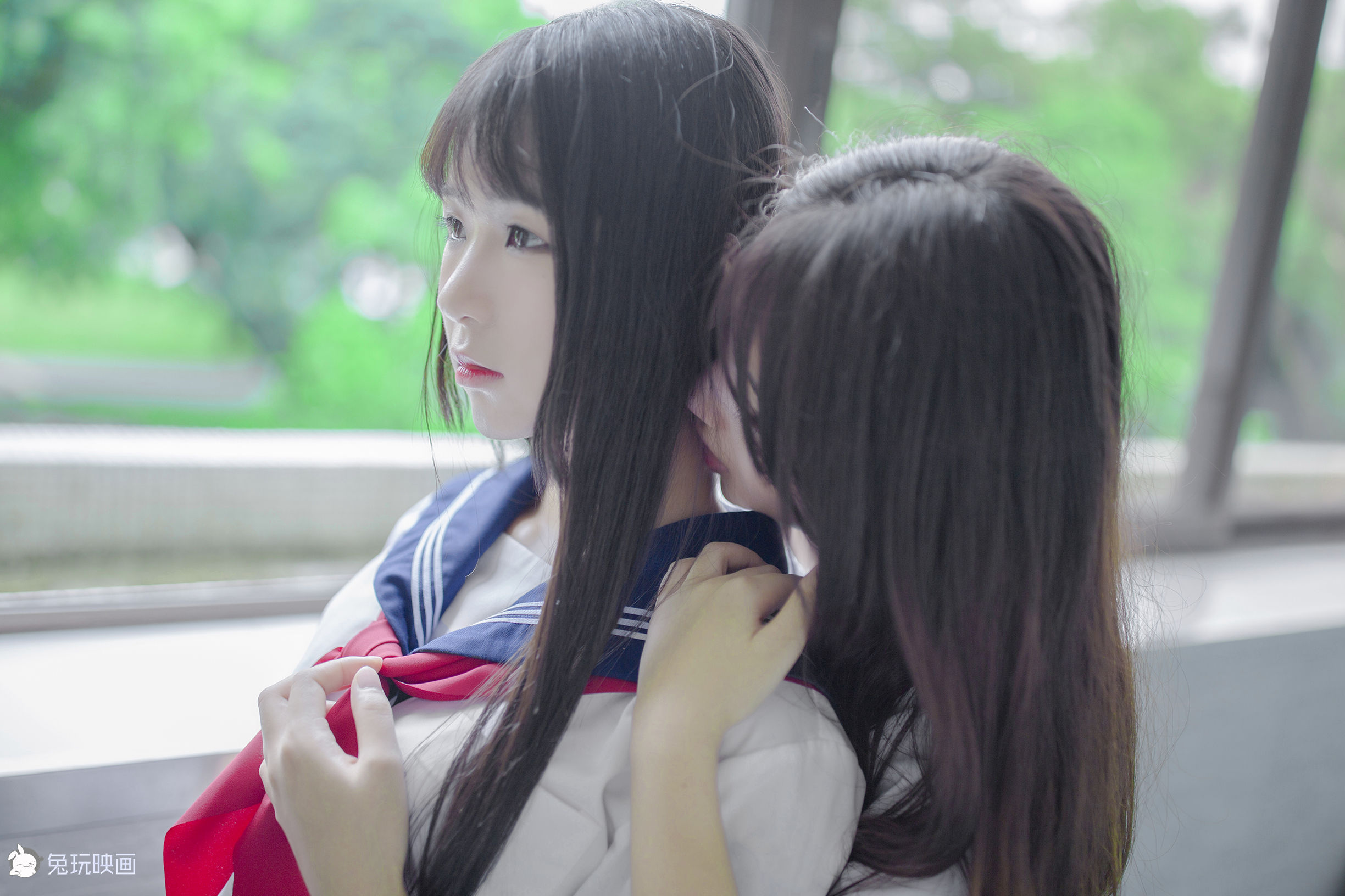 Bunny Playing Painting -Carn Uniform Vol.002 Classroom after school