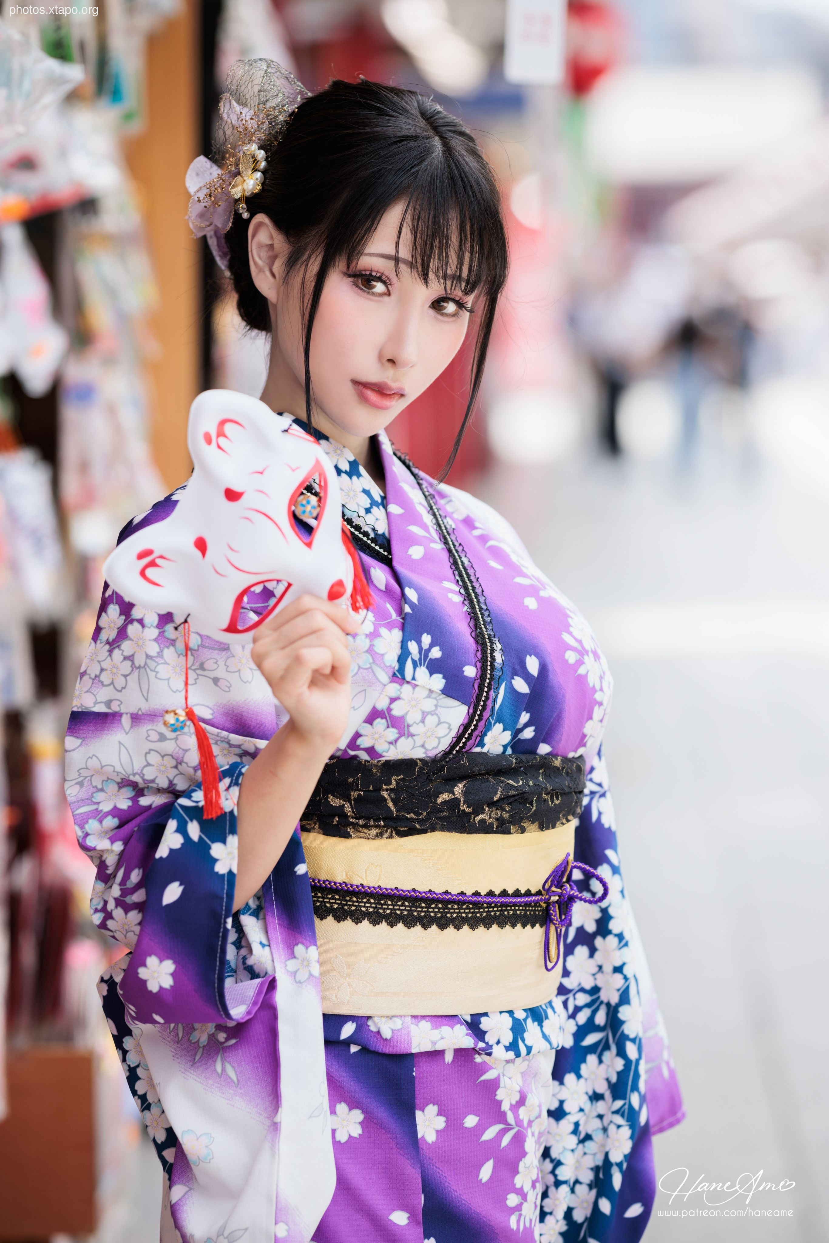 Violet summer yukata