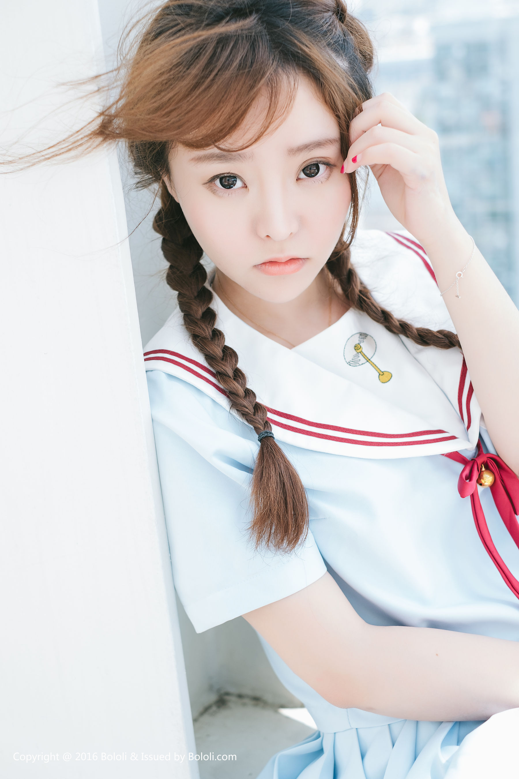 Liu Yanqi Japanese School Uniform Girl Qi Meng Culture KIMOE VOL.025