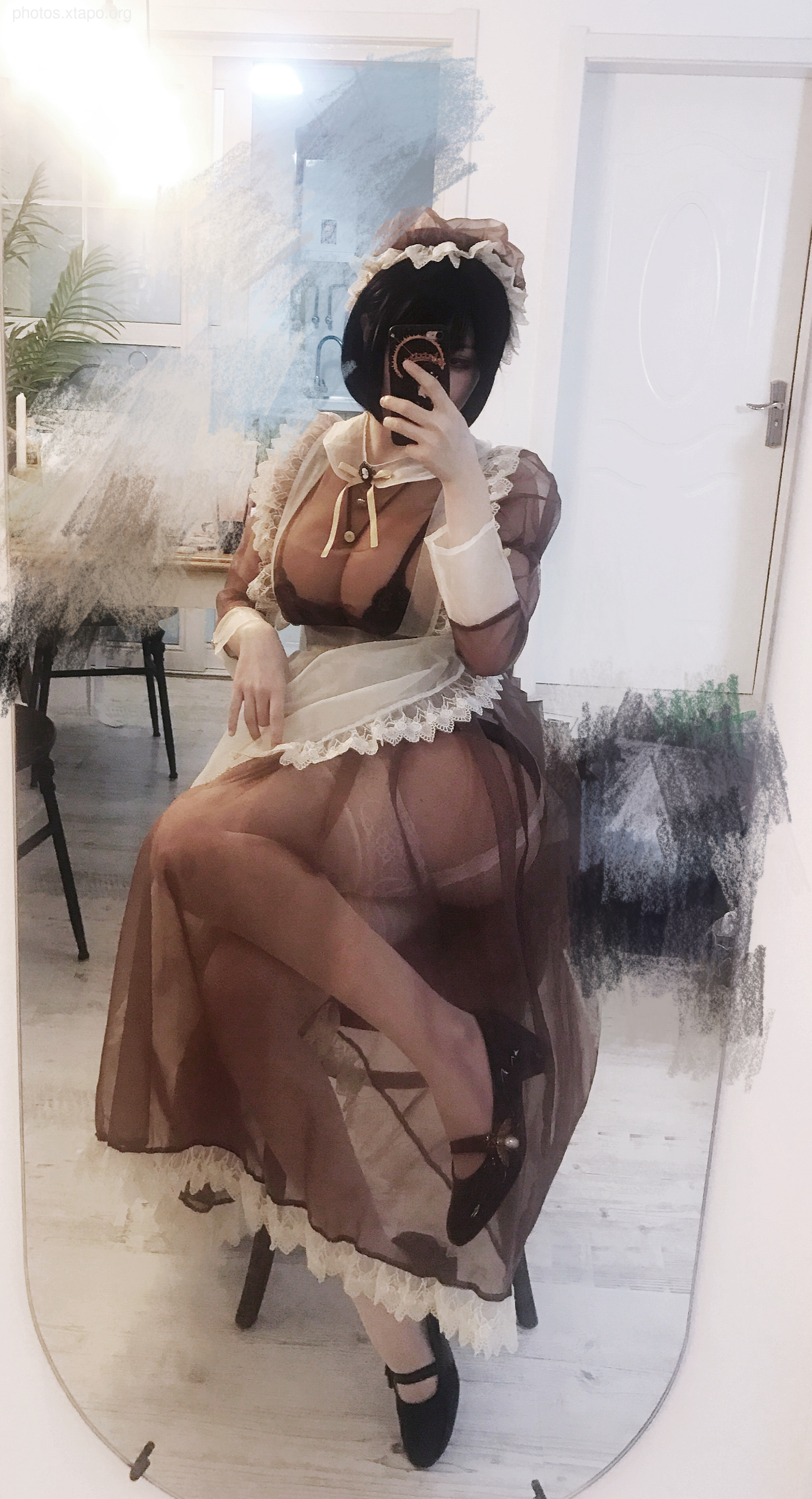 No.006 brown transparent installation 50p-656MB