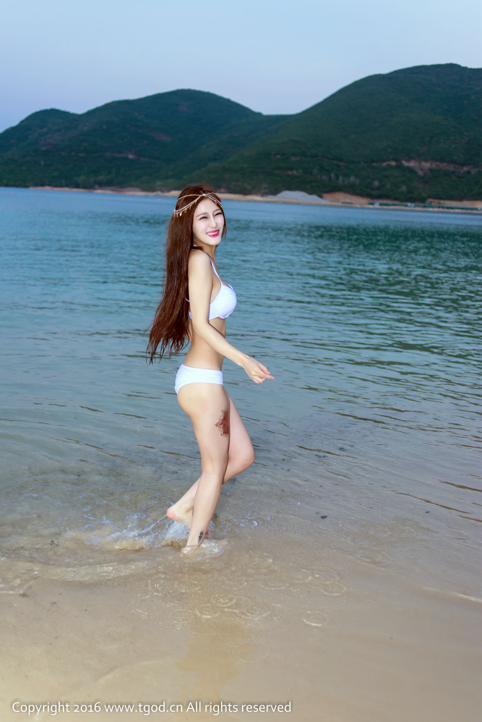 ABBY Wang Qiaoen Vietnamese Nha Traveled Trip Temperament Goddess Mengmei Push Goddess TGOD