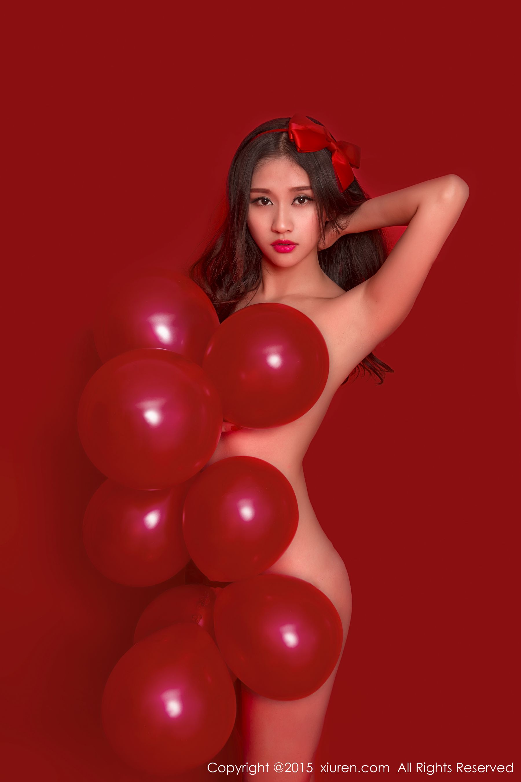 Sister Shi Yu's Red Background Theme Xiuren No.282