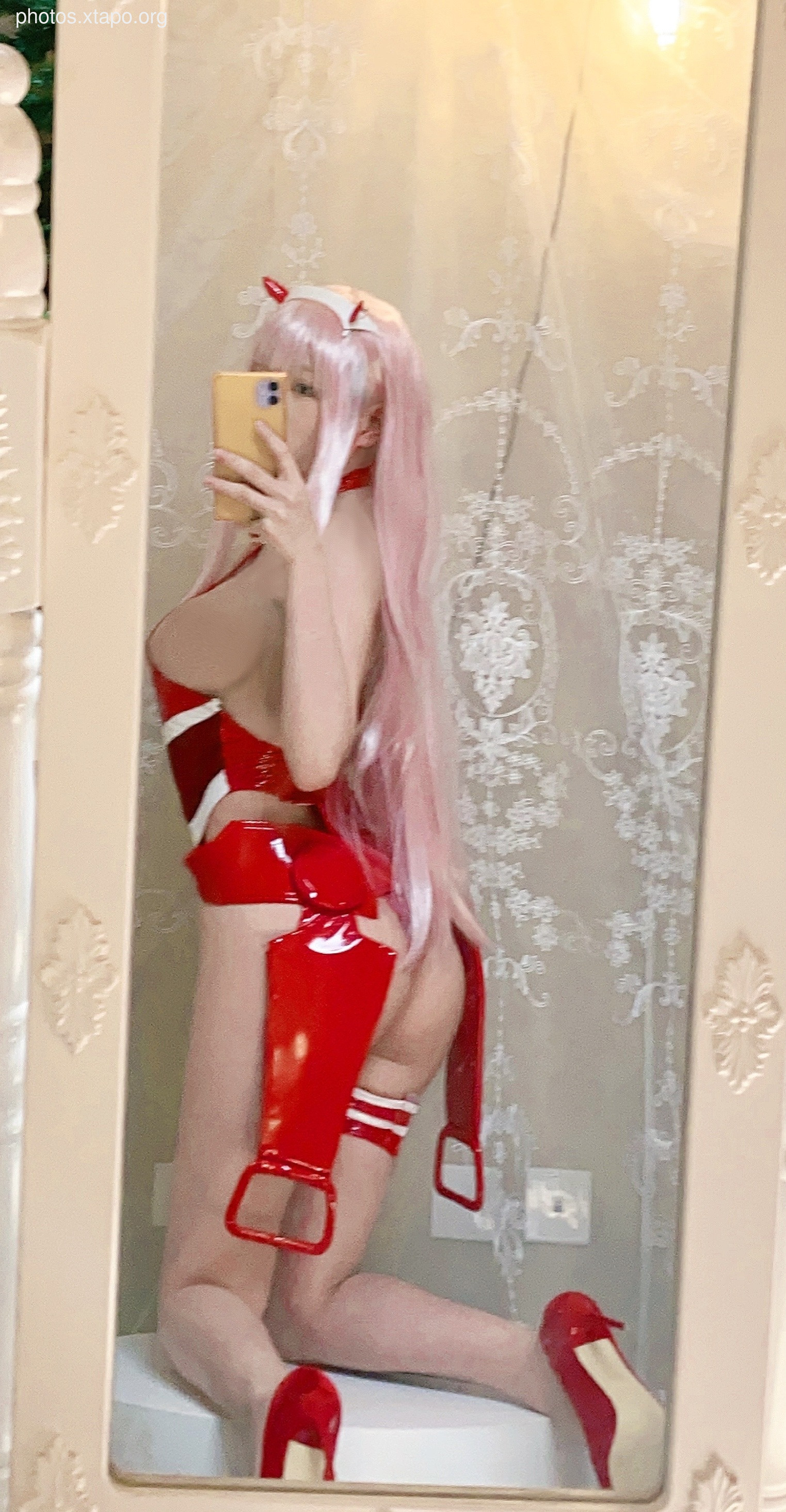 Cheese block -02 Selfie three sets of clothing