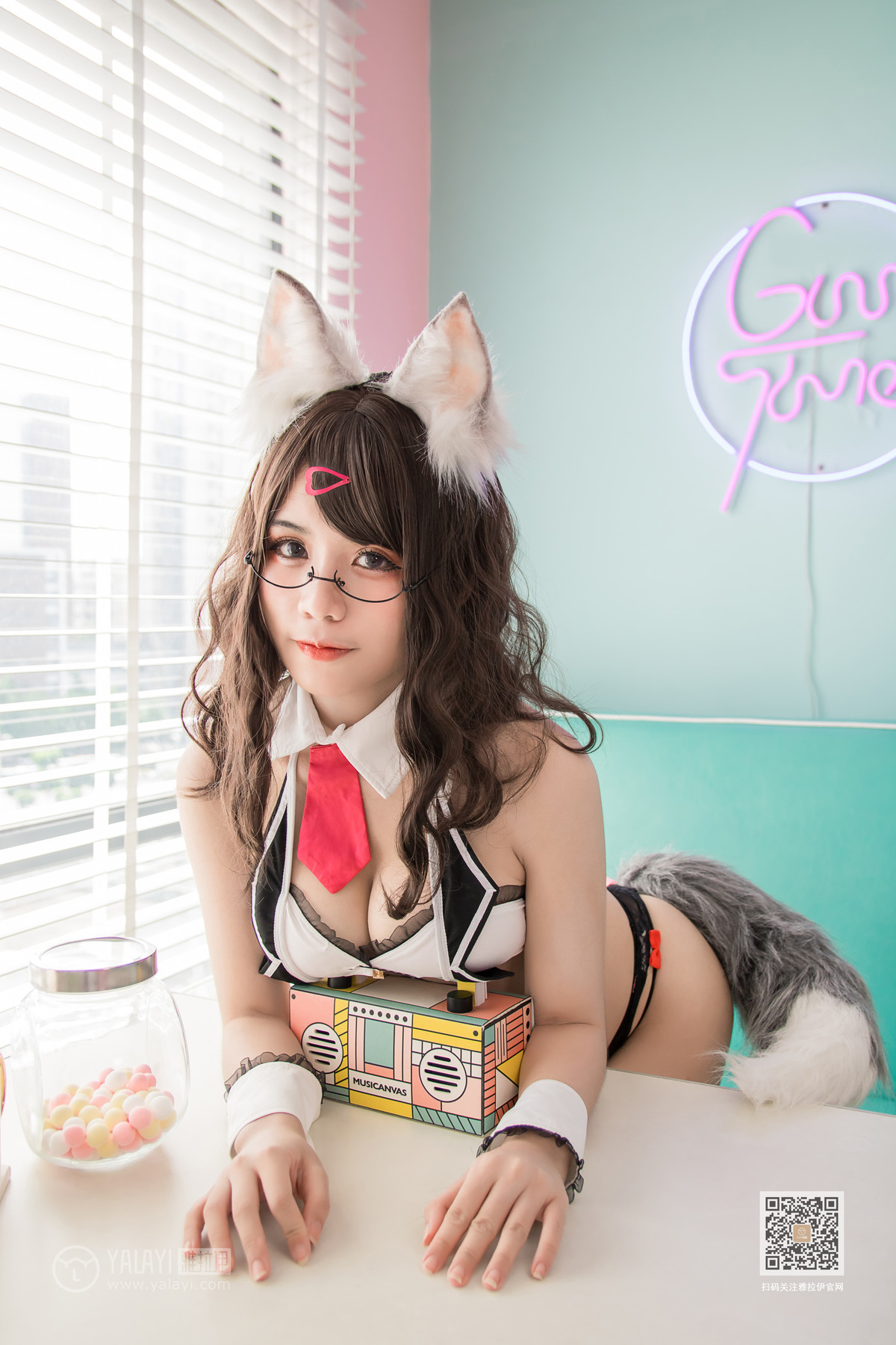 Cosplay Yixiaofangqin fox ear underwear