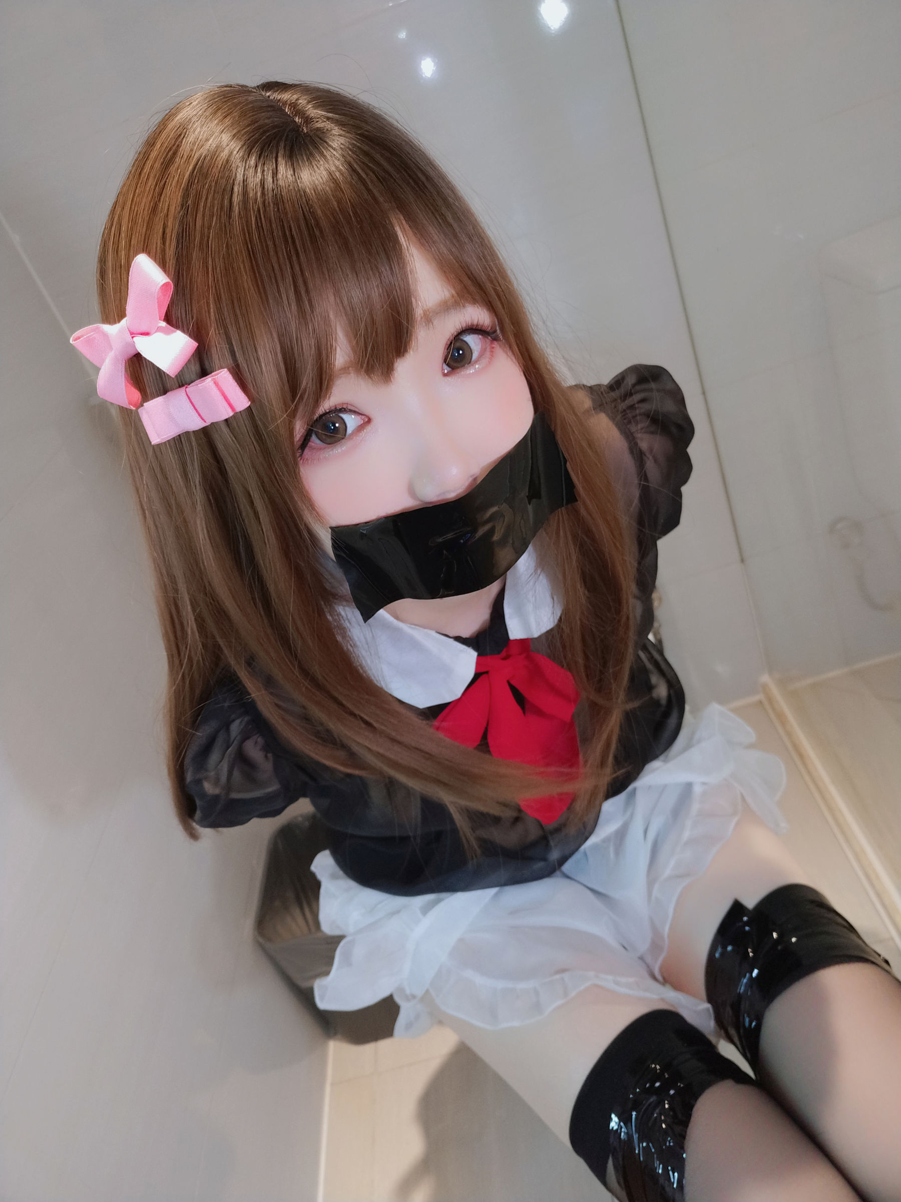 Net Red Coser Photo Anime blogger Xueqing Astra -Bathroom Maid