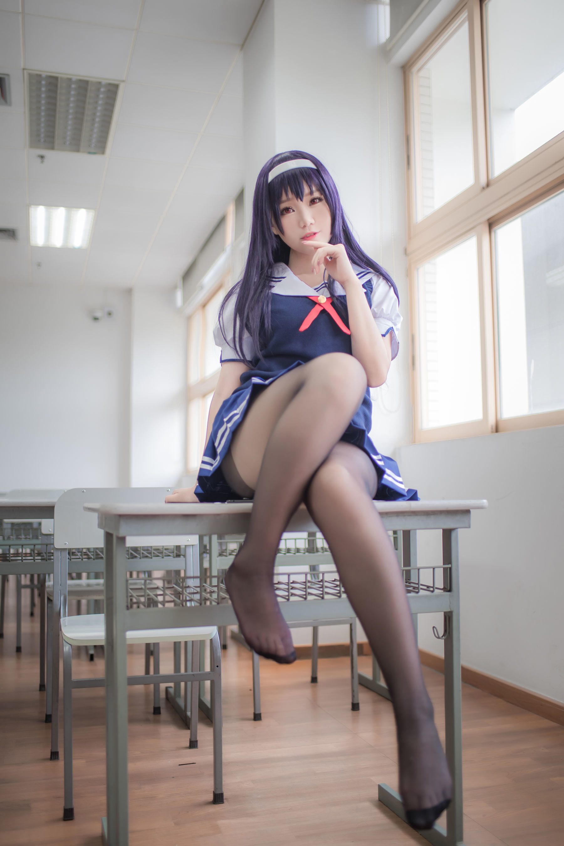 Loli cos Platinum Saki -School Uniform
